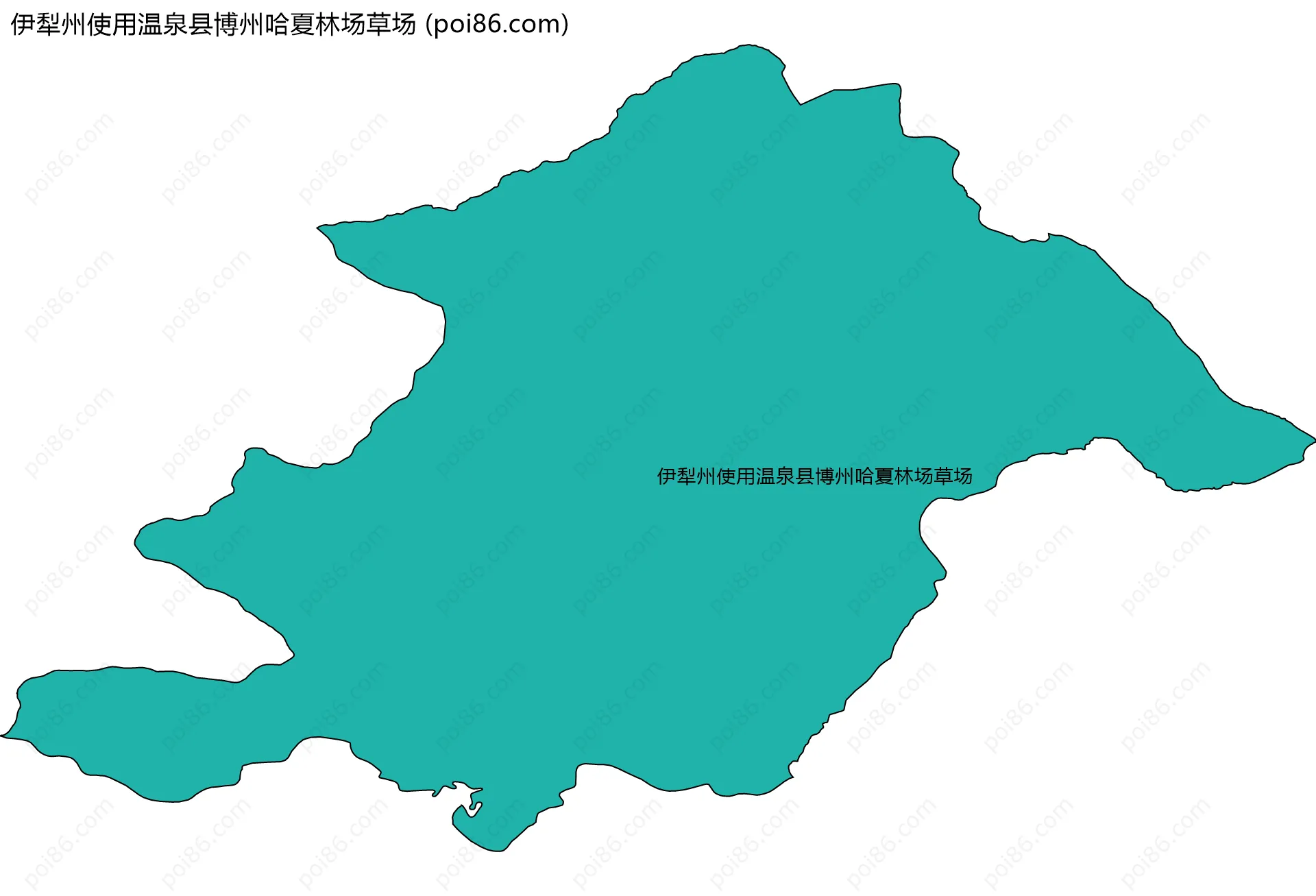 伊犁州使用温泉县博州哈夏林场草场边界地图