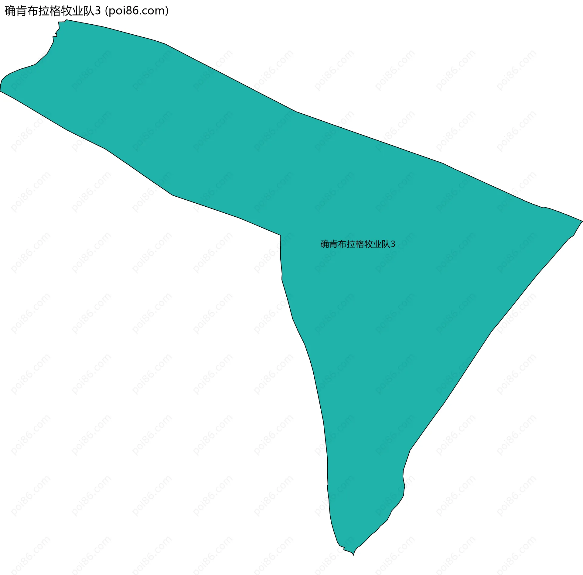 确肯布拉格牧业队3边界地图