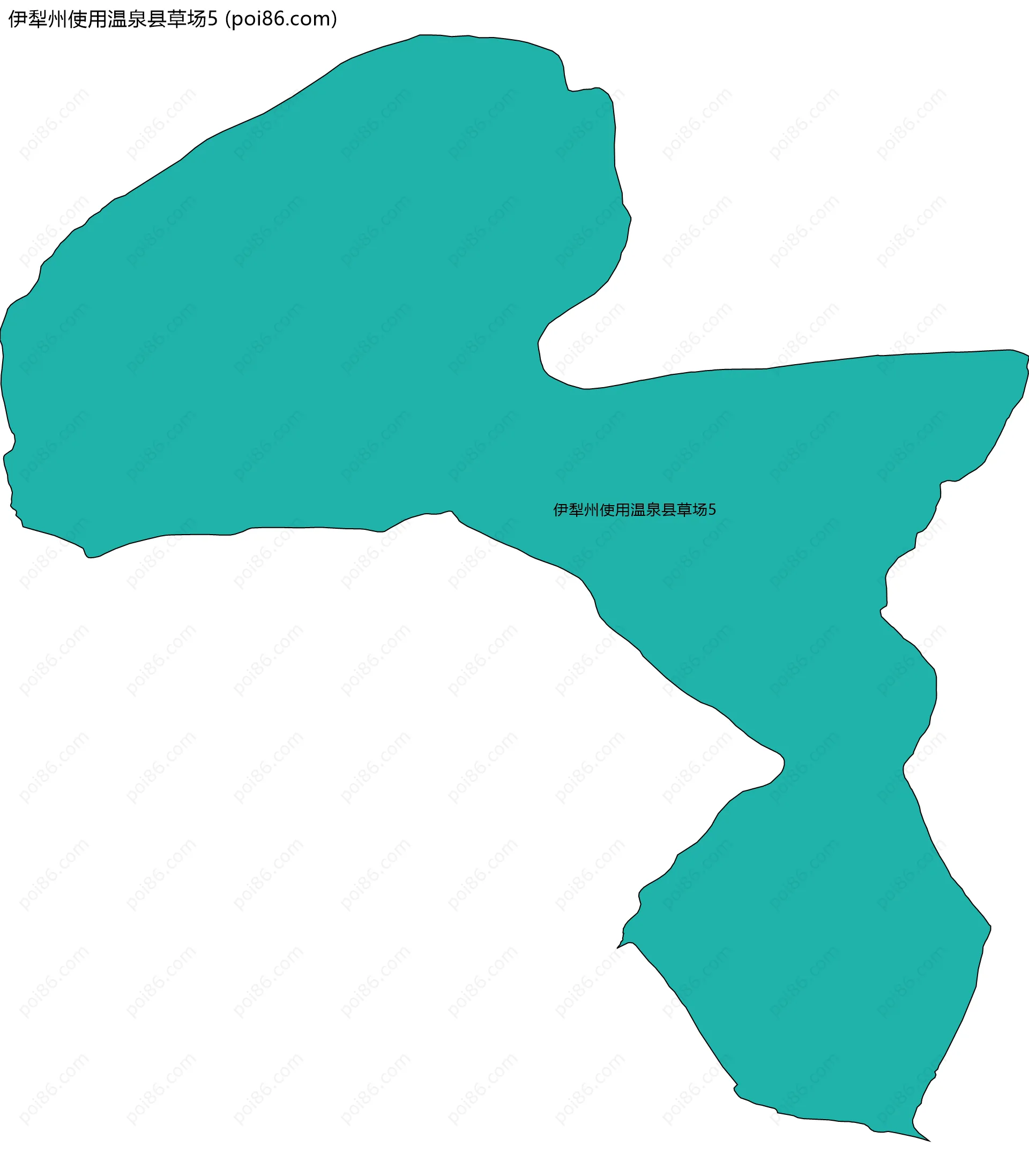 伊犁州使用温泉县草场5边界地图