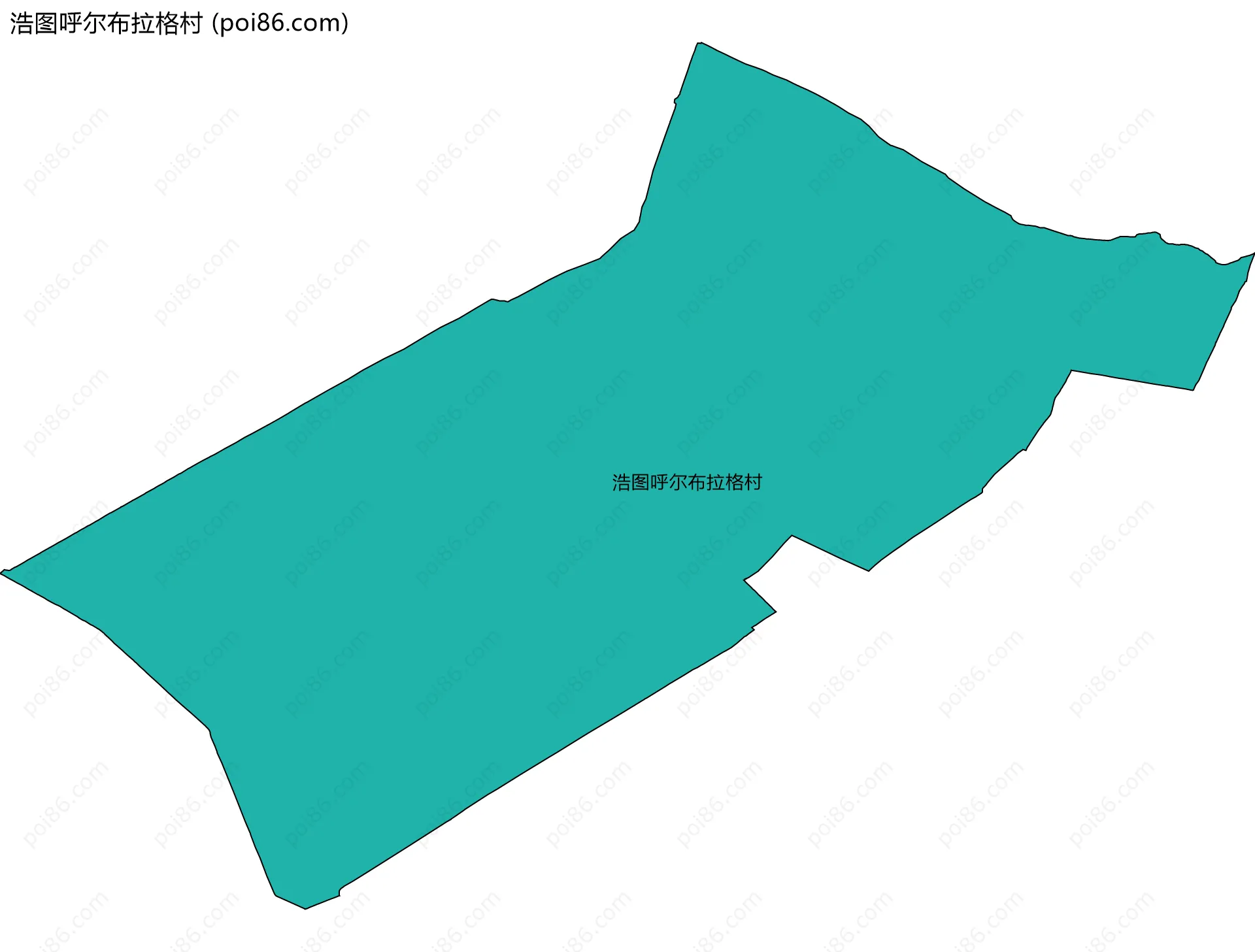浩图呼尔布拉格村边界地图
