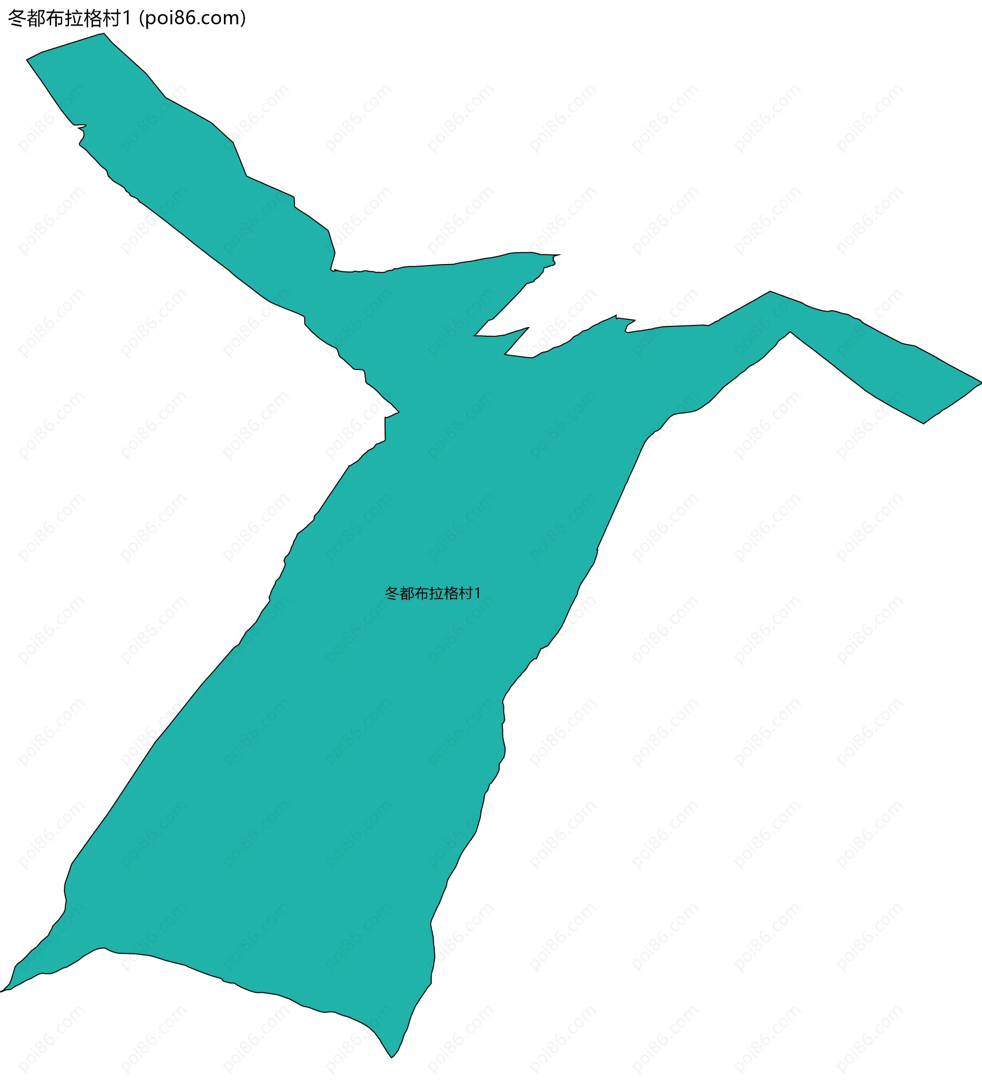 冬都布拉格村1边界地图