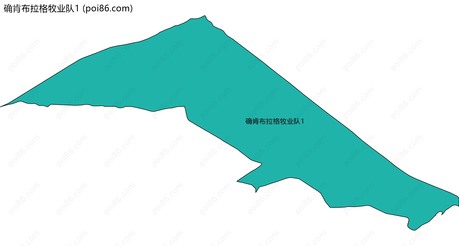 确肯布拉格牧业队1边界地图