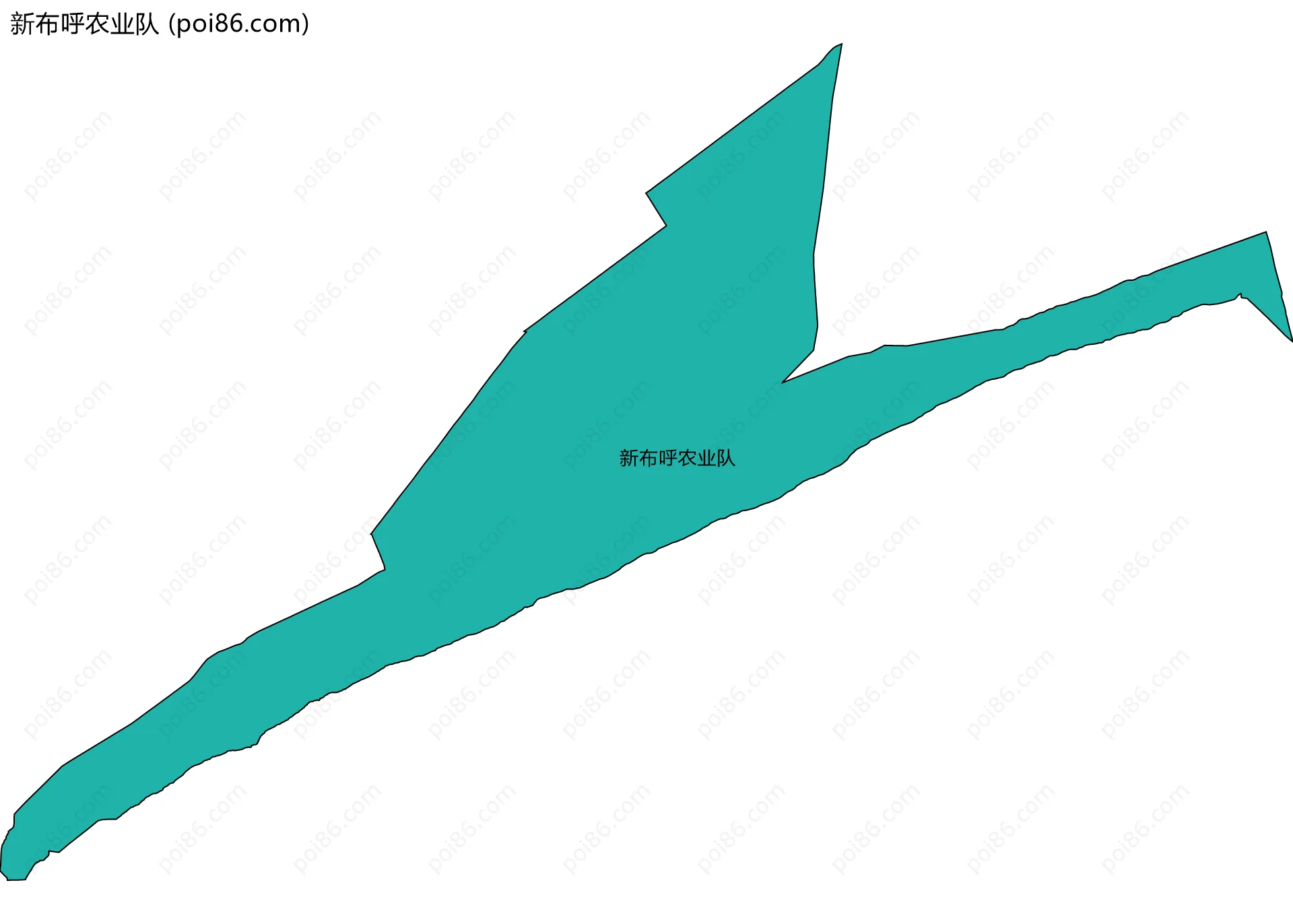 新布呼农业队边界地图