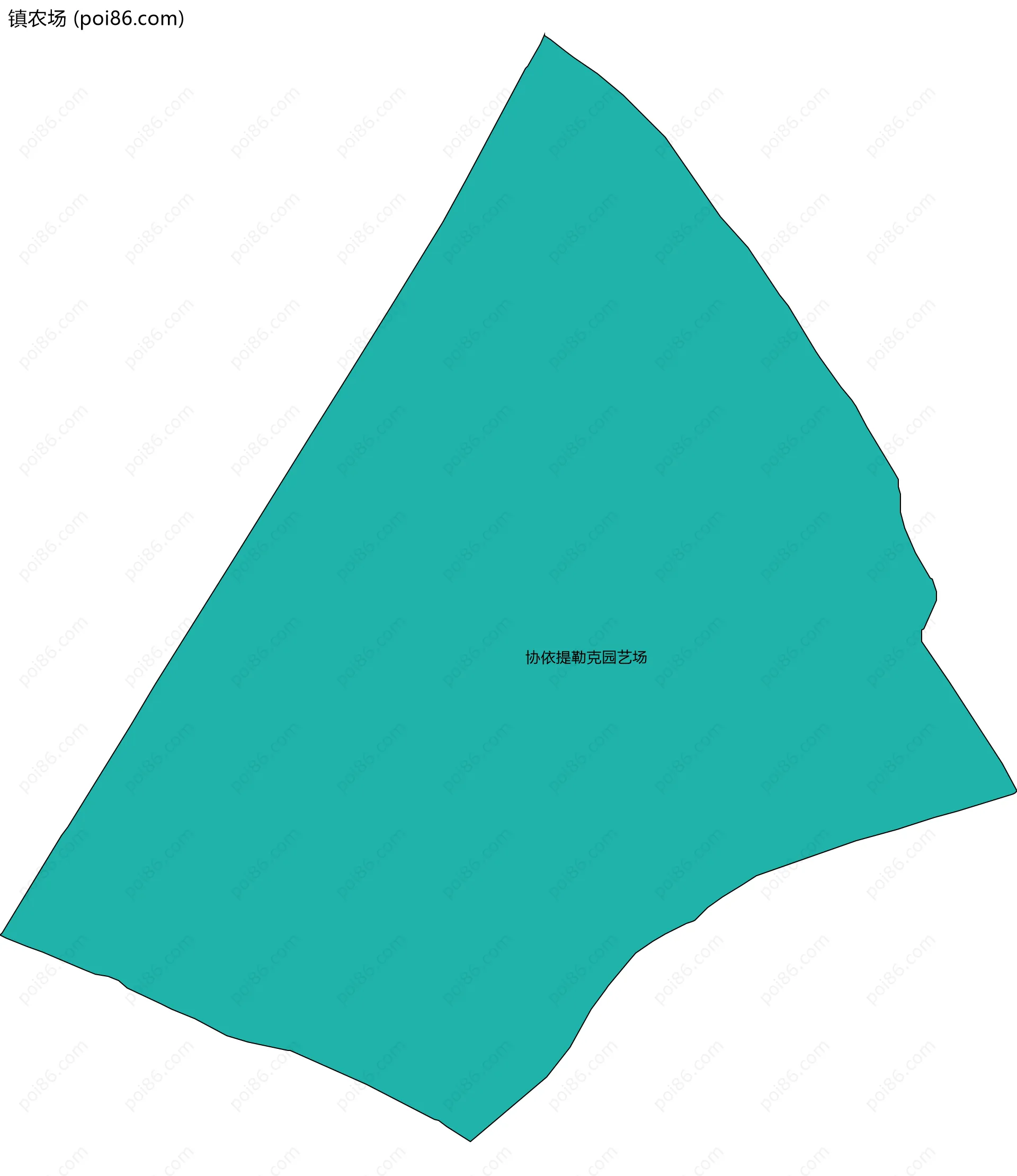 镇农场边界地图(五级行政区划)