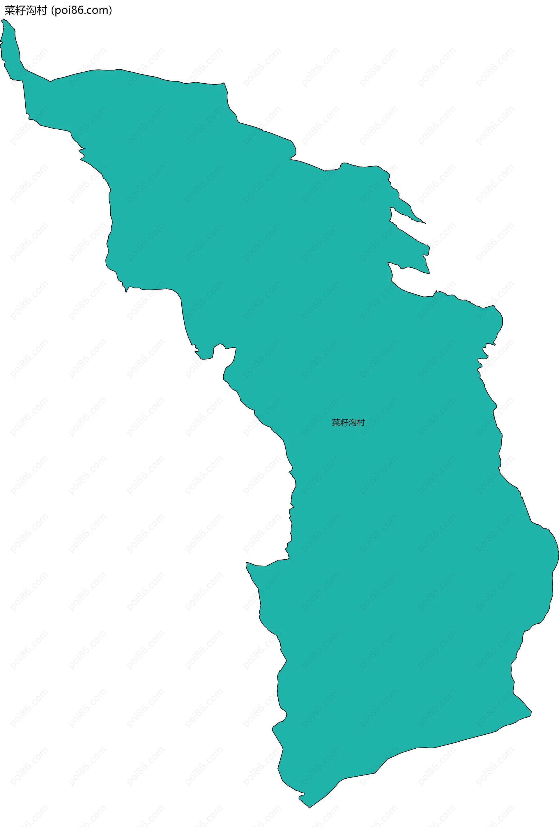 菜籽沟村边界地图