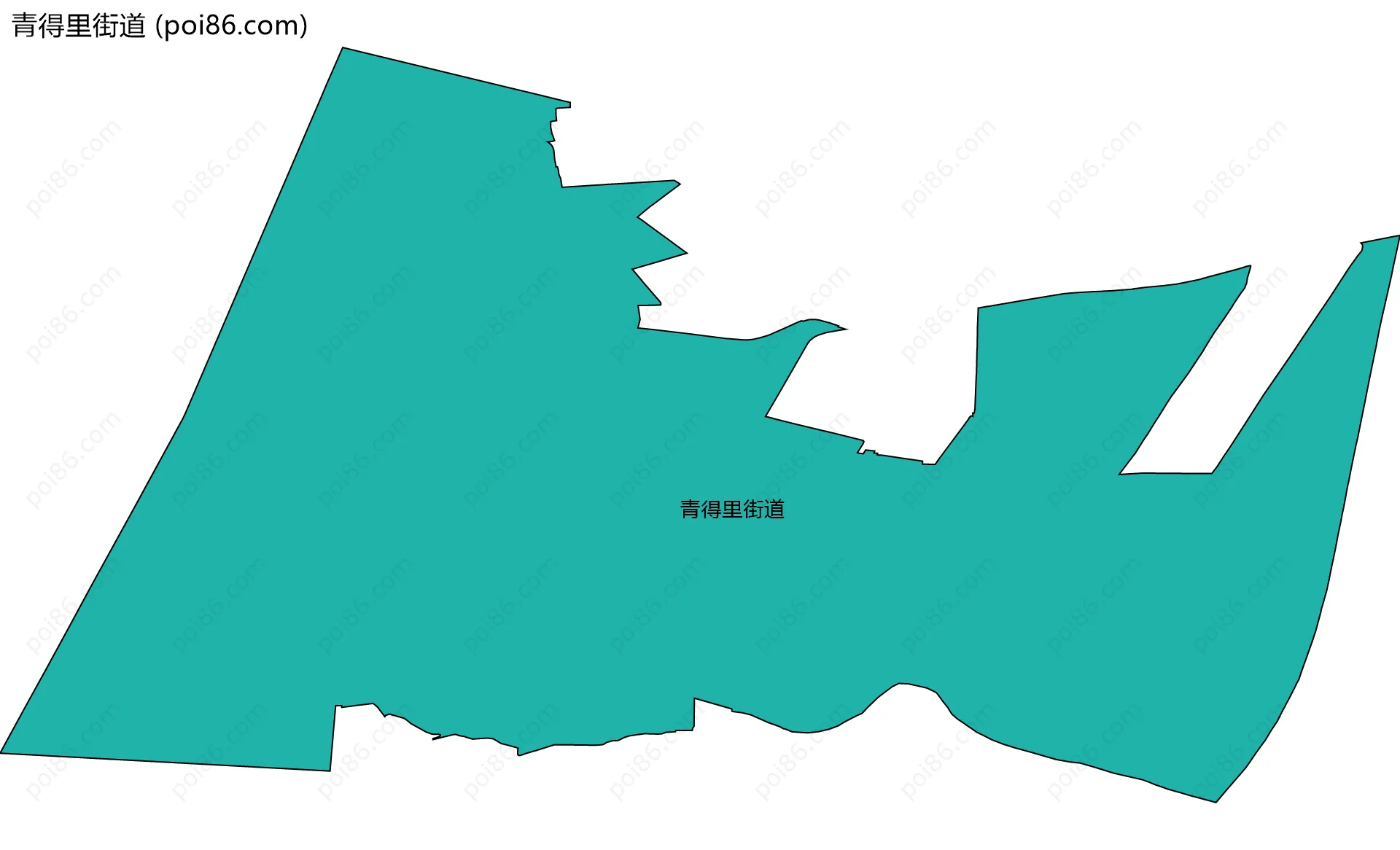 青得里街道边界地图