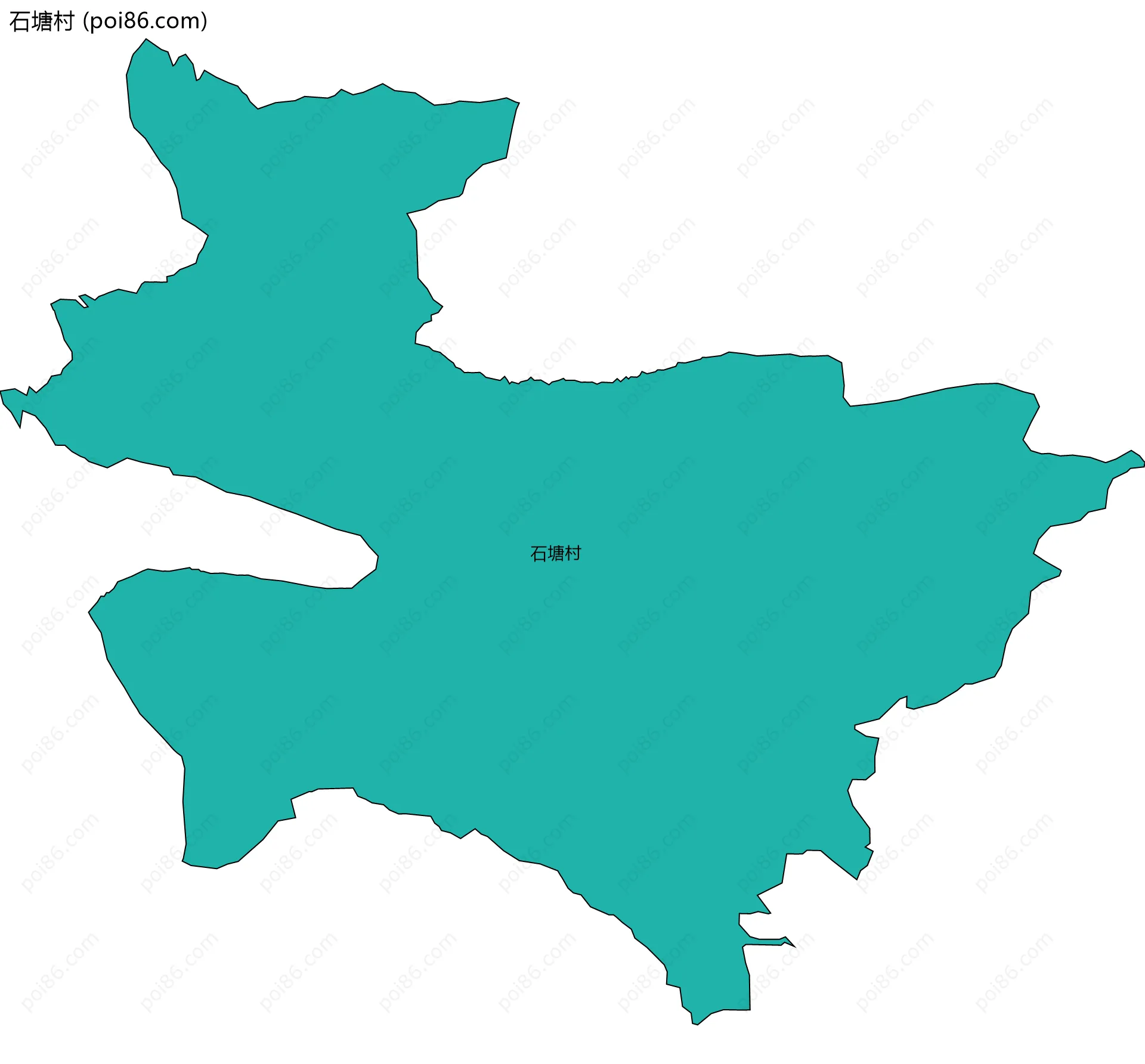 石塘村边界地图