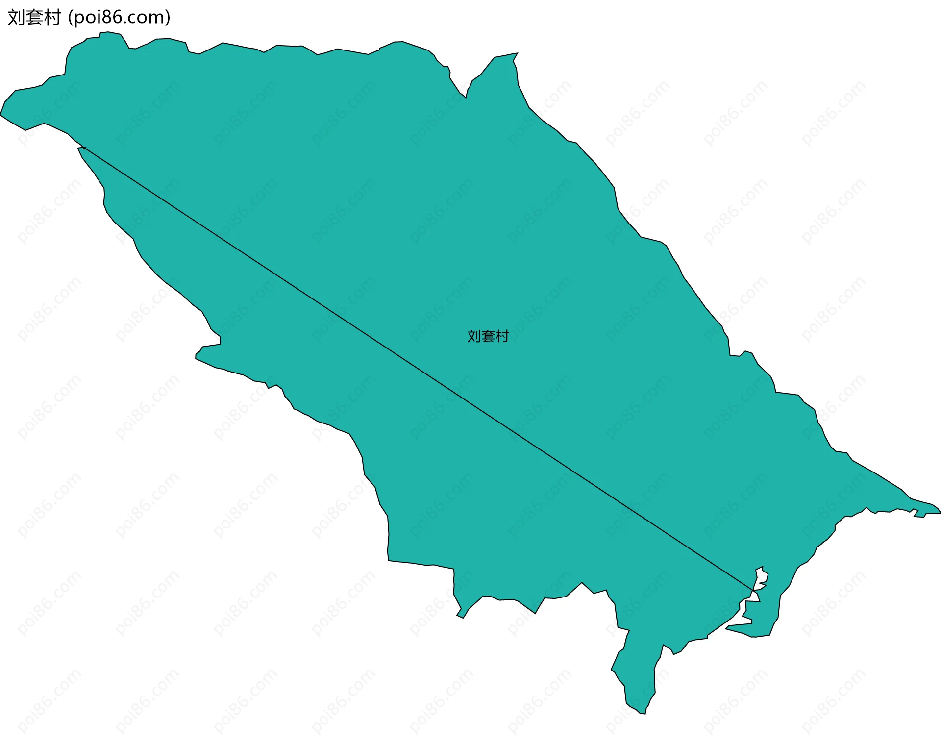 刘套村边界地图