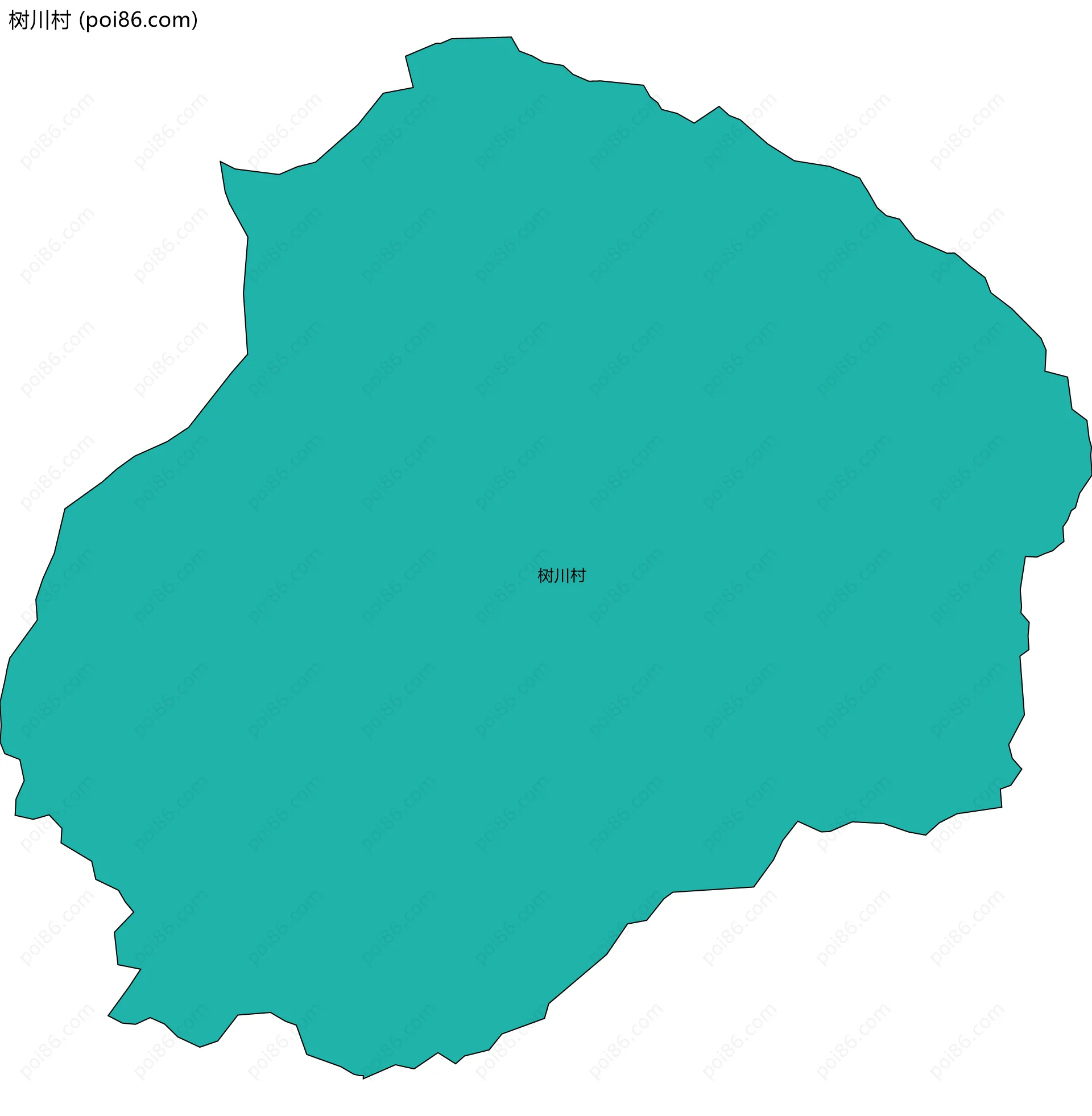 树川村边界地图