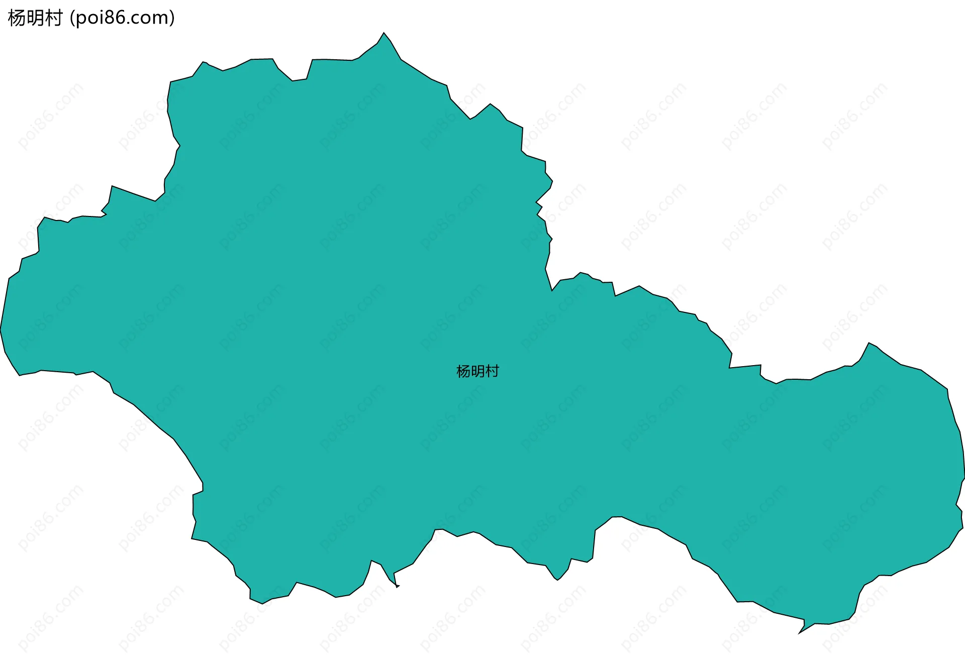 杨明村边界地图