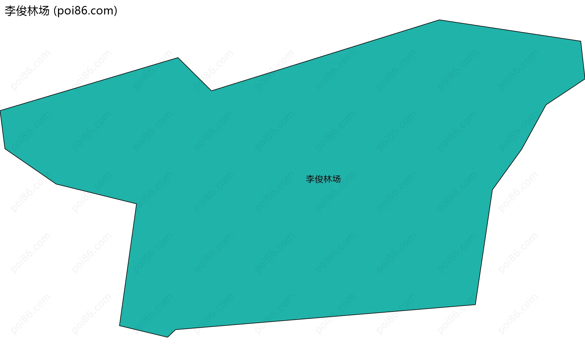 李俊林场边界地图