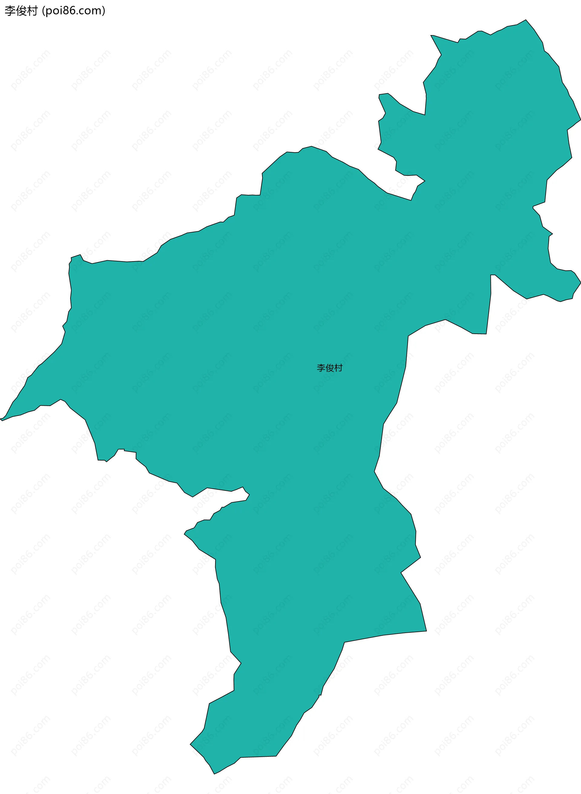 李俊村边界地图