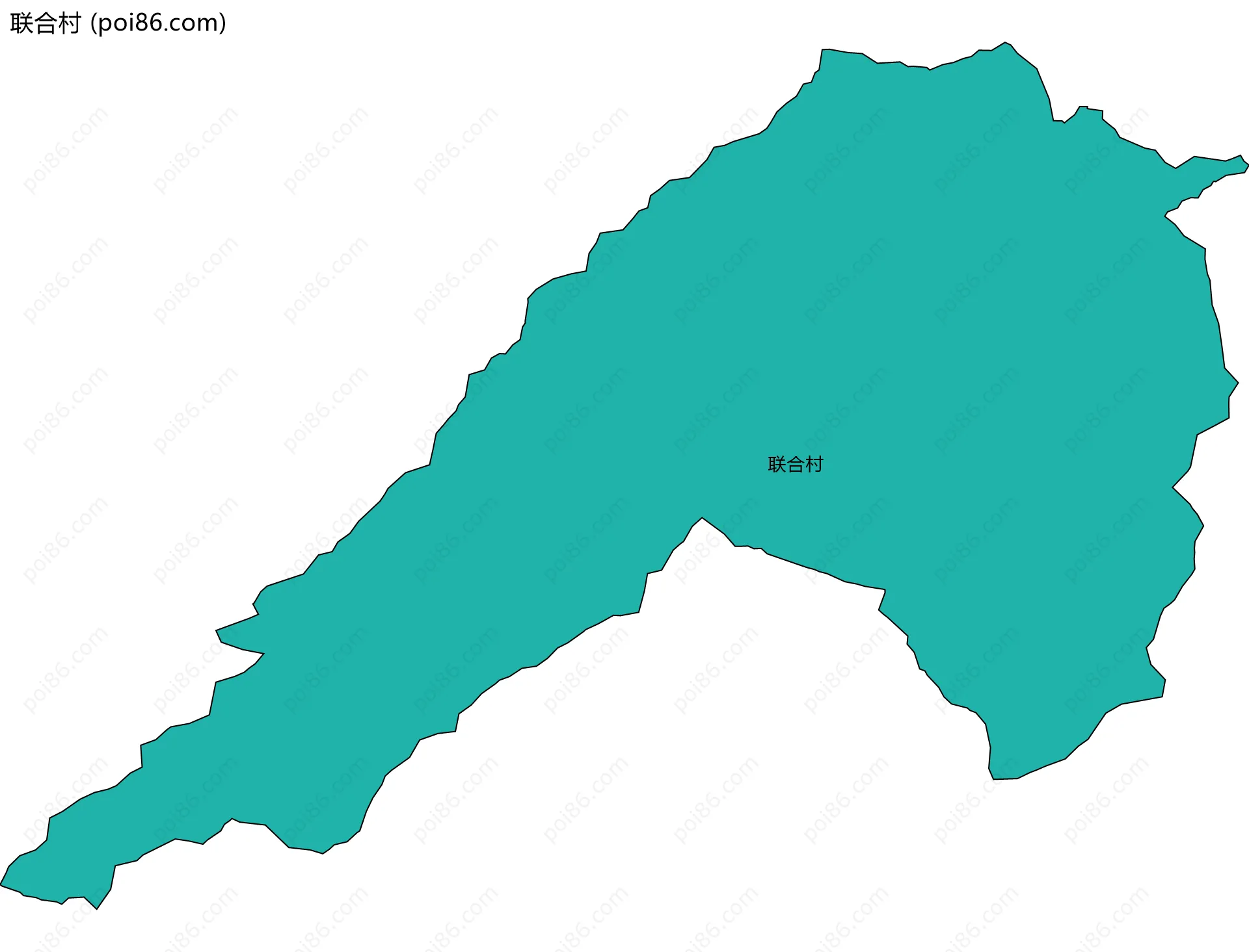 联合村边界地图