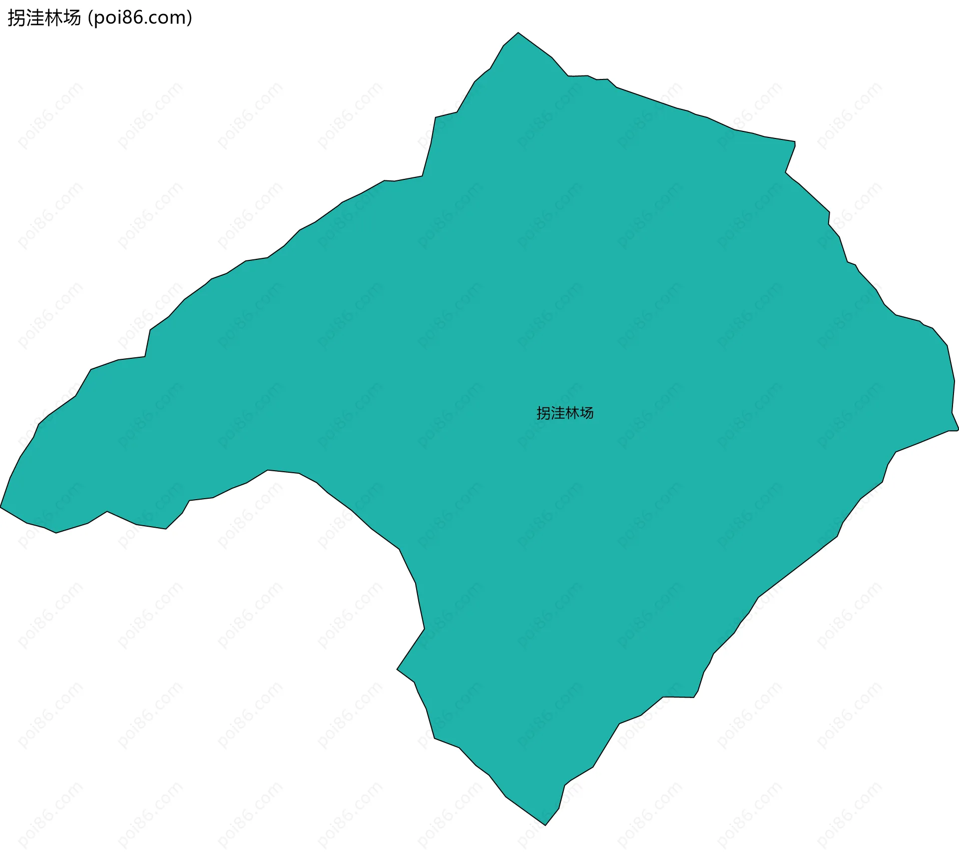 拐洼林场边界地图