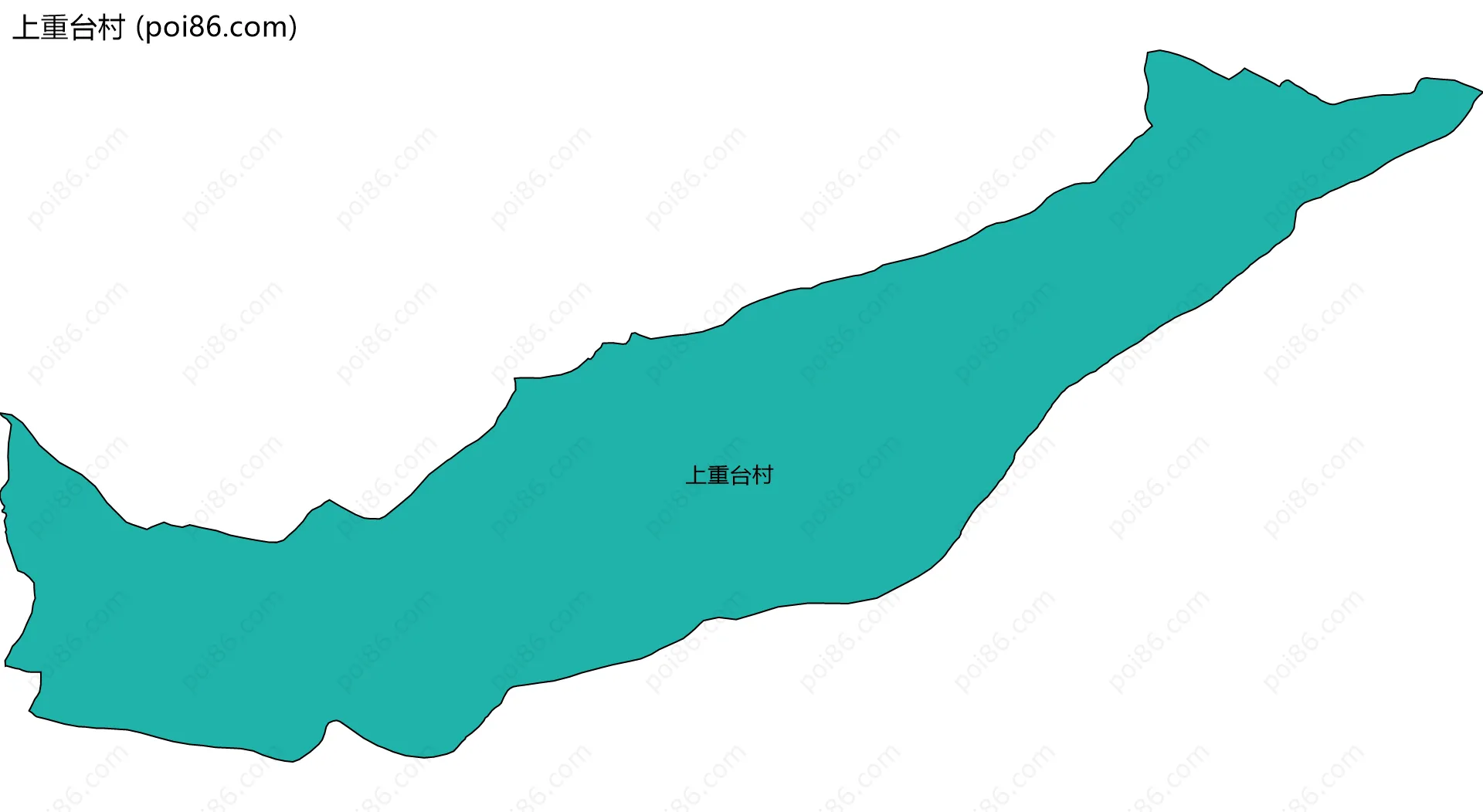 上重台村边界地图
