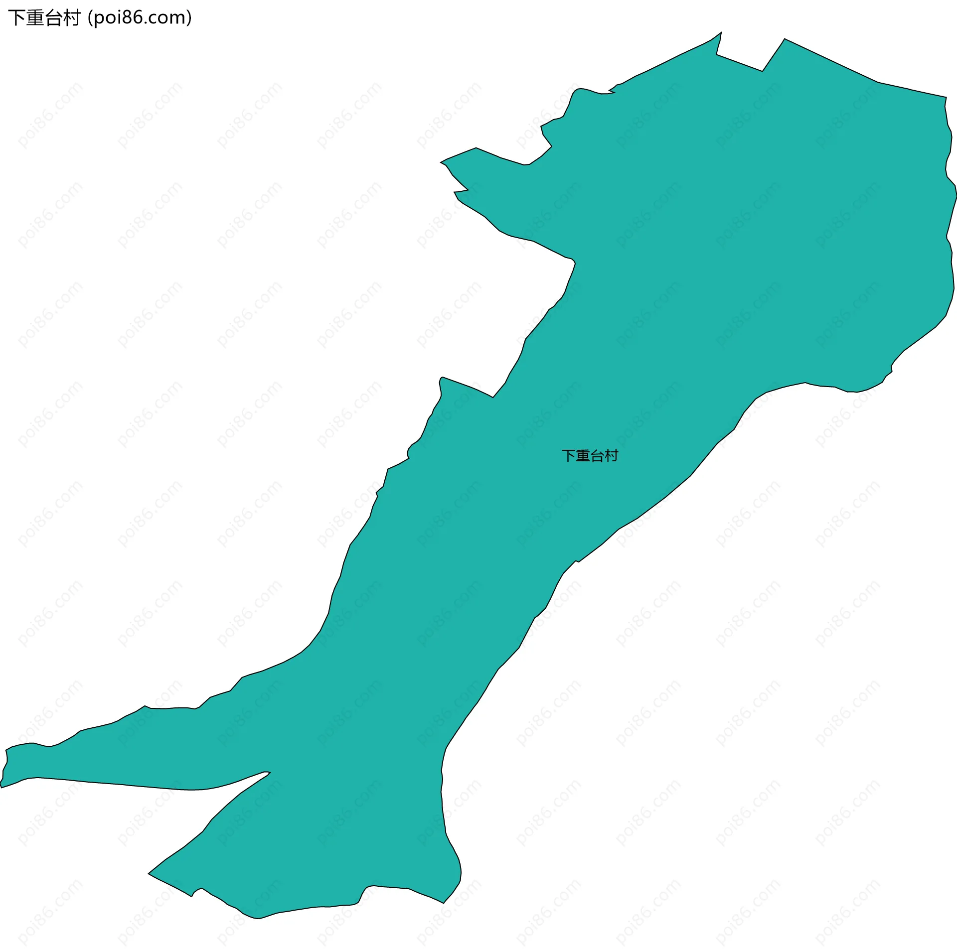 下重台村边界地图