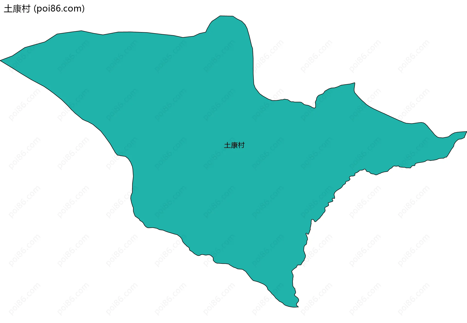 土康村边界地图