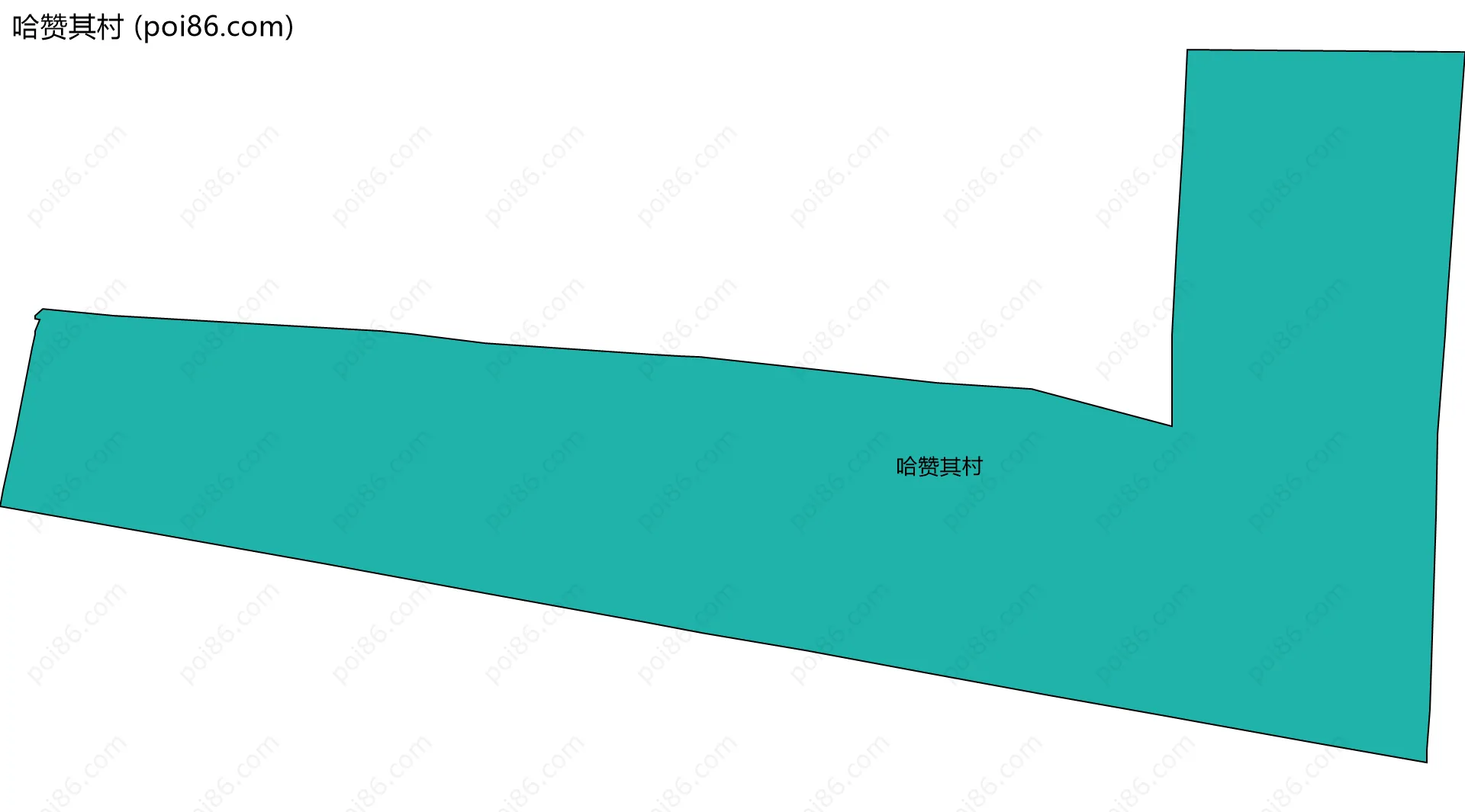 哈赞其村边界地图