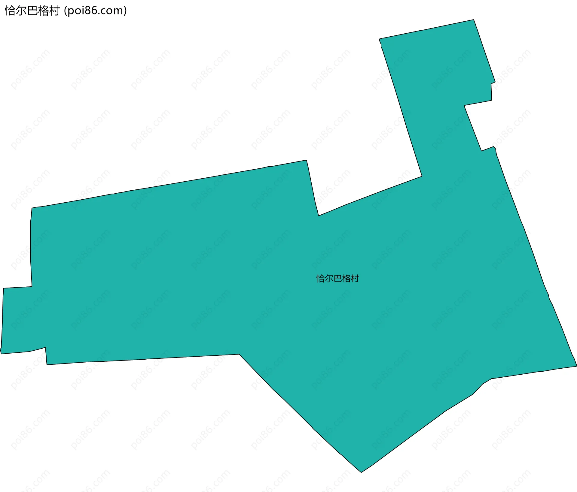 恰尔巴格村边界地图