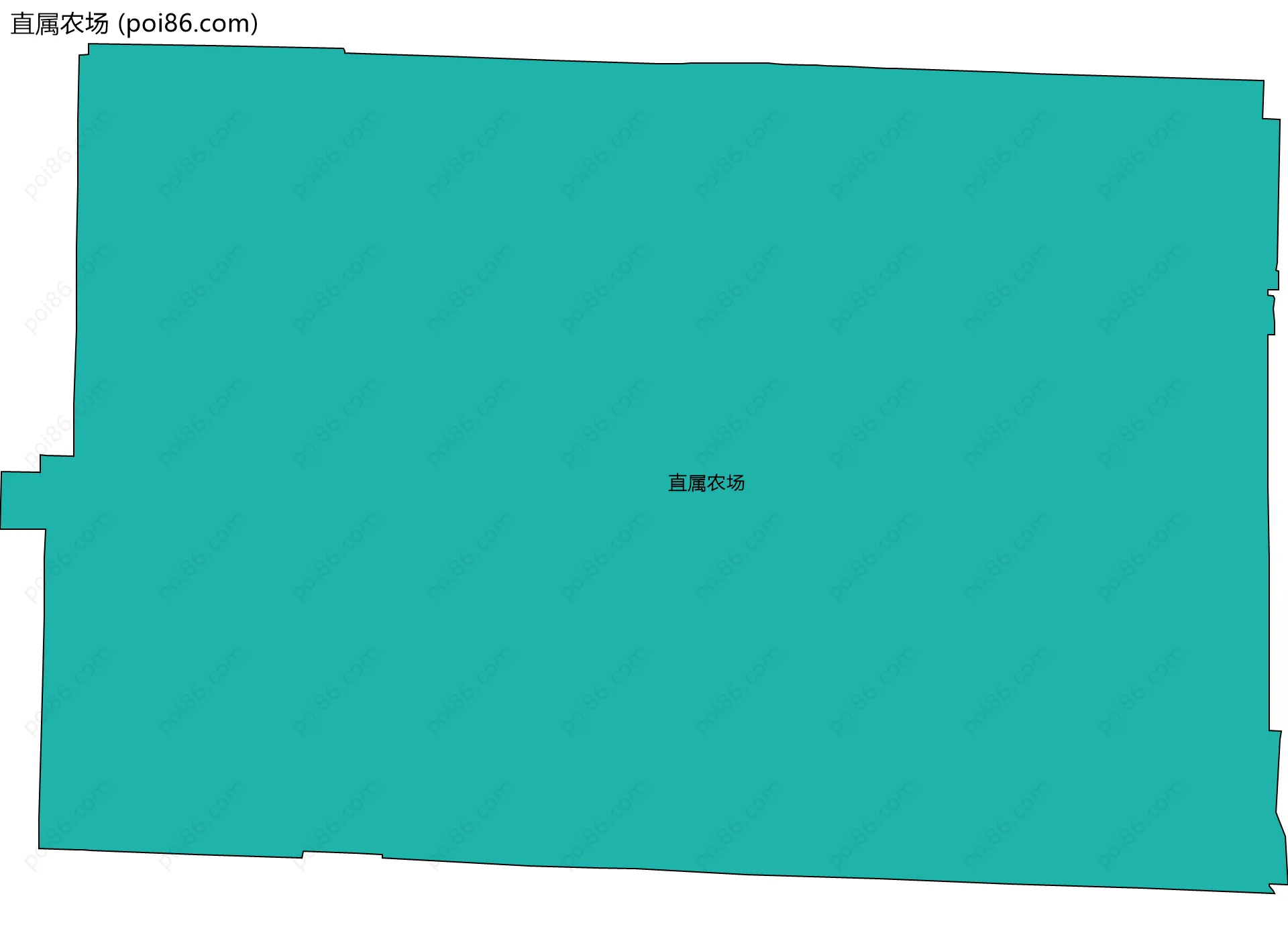 直属农场边界地图