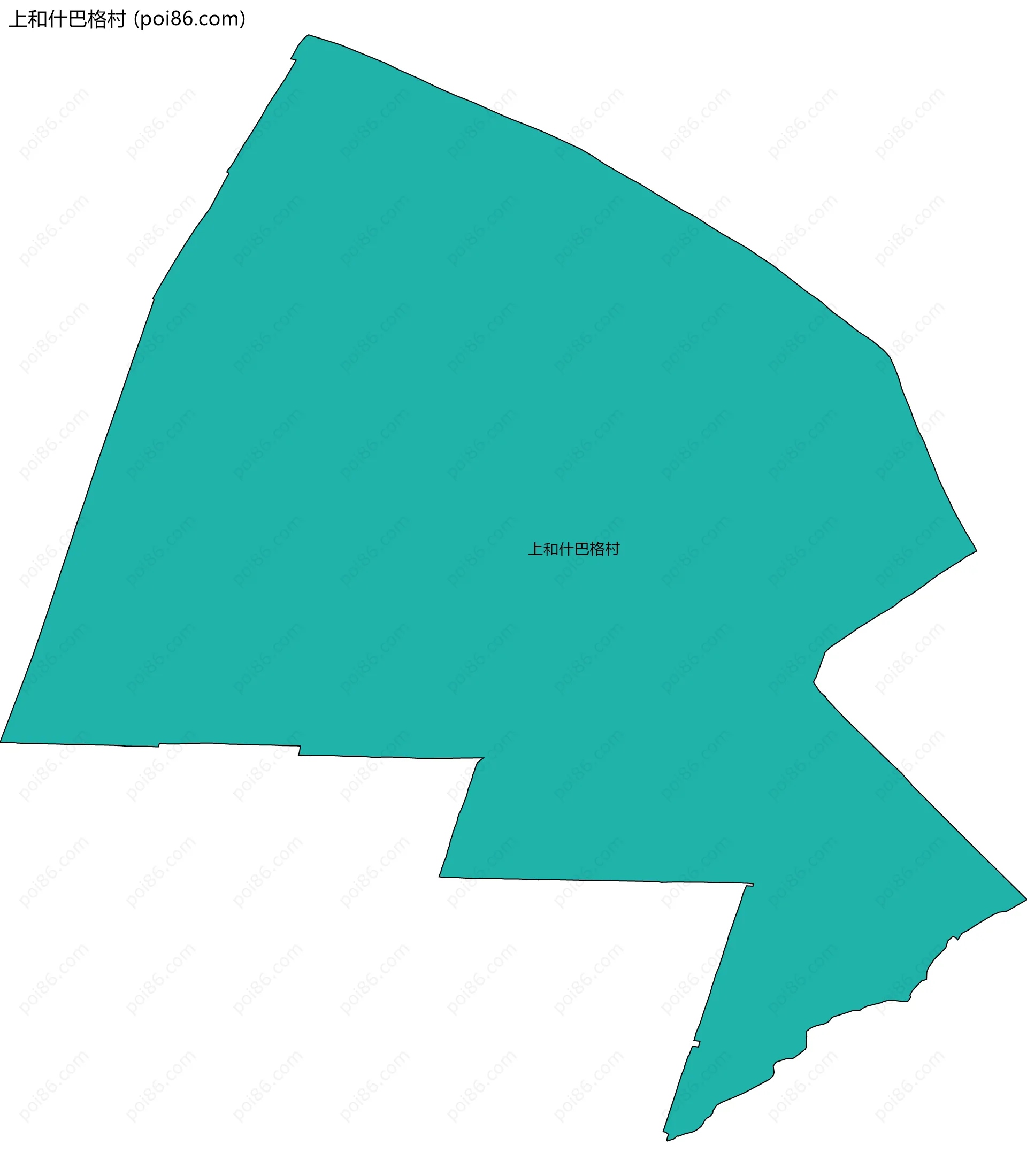 上和什巴格村边界地图