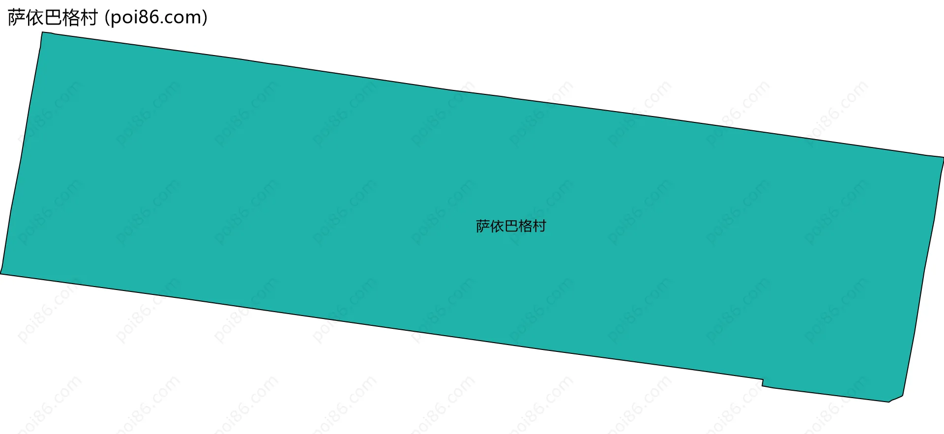 萨依巴格村边界地图