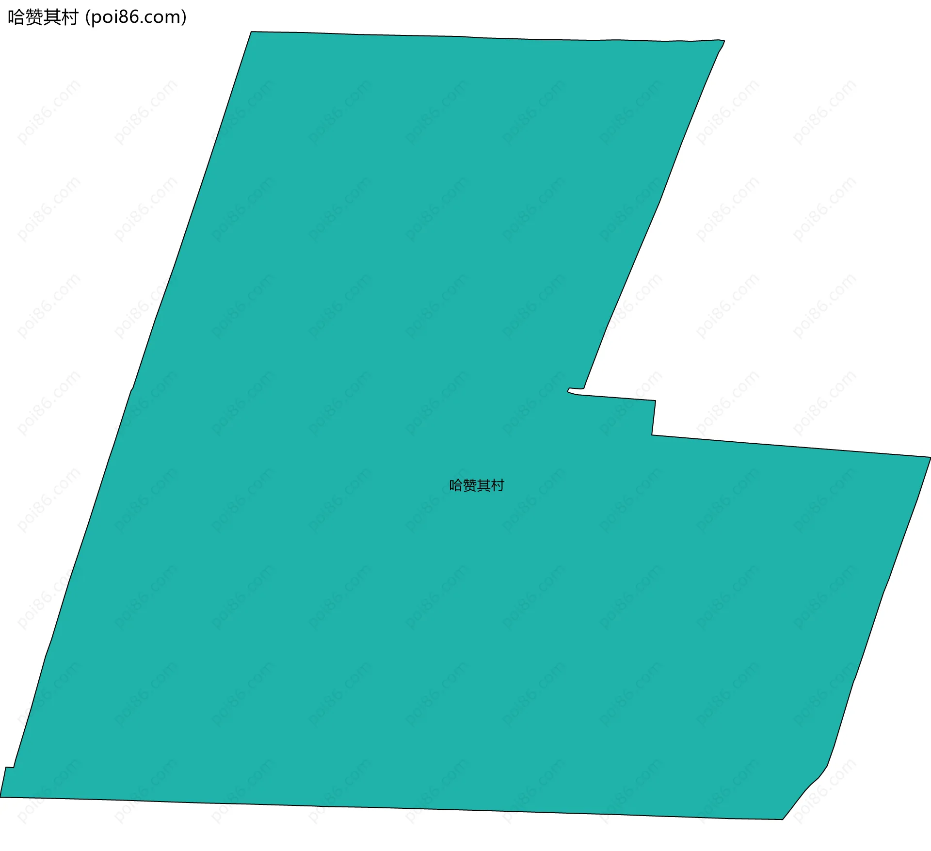 哈赞其村边界地图