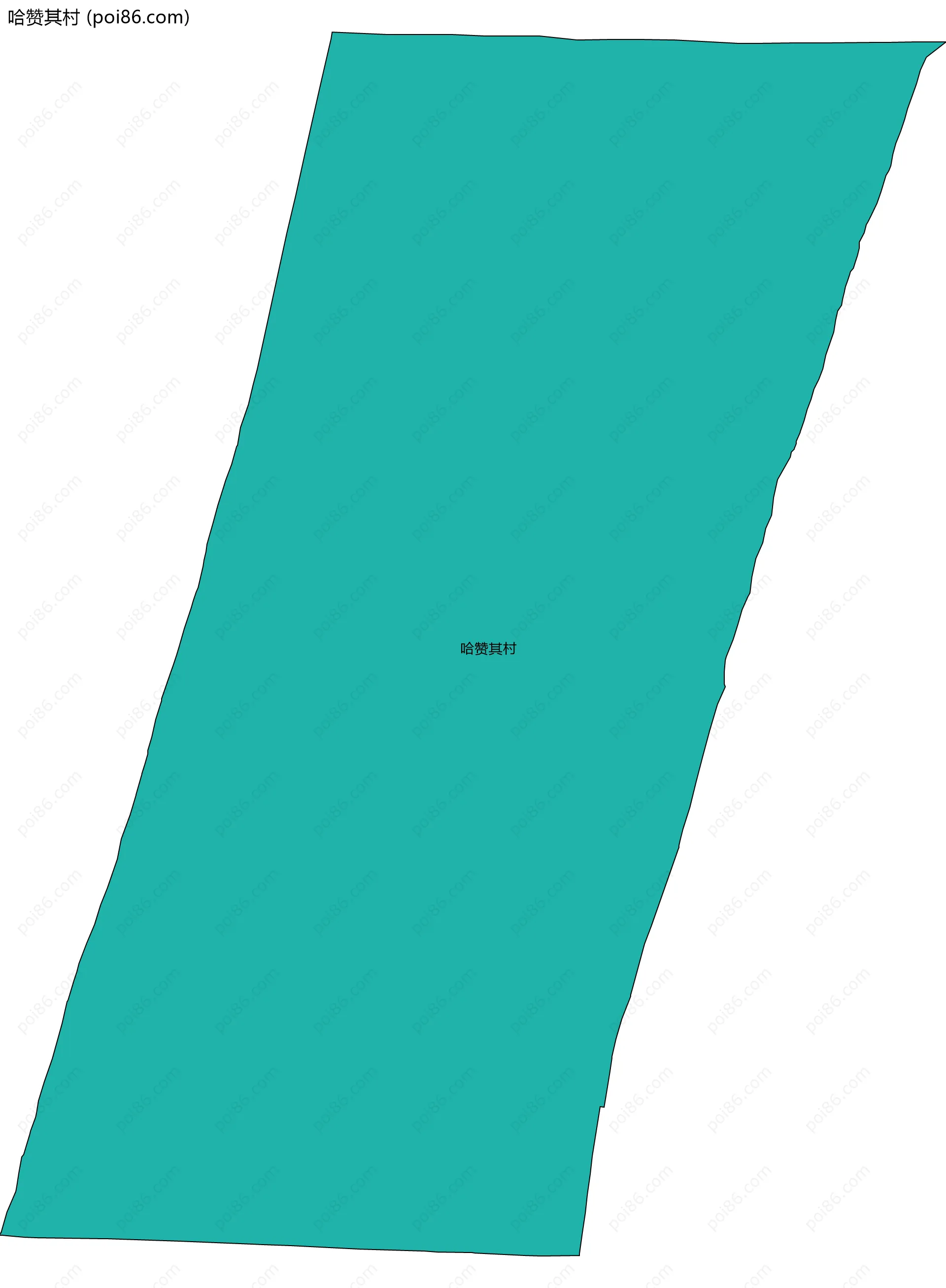 哈赞其村边界地图