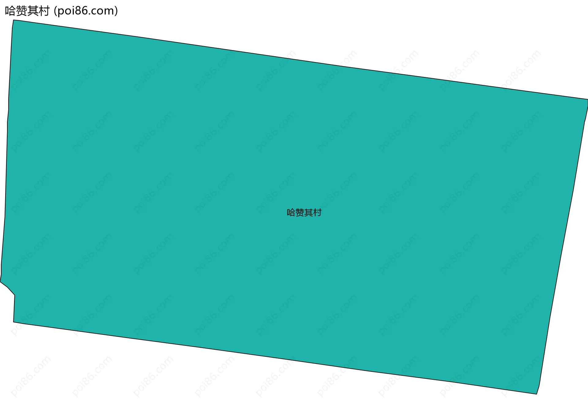 哈赞其村边界地图