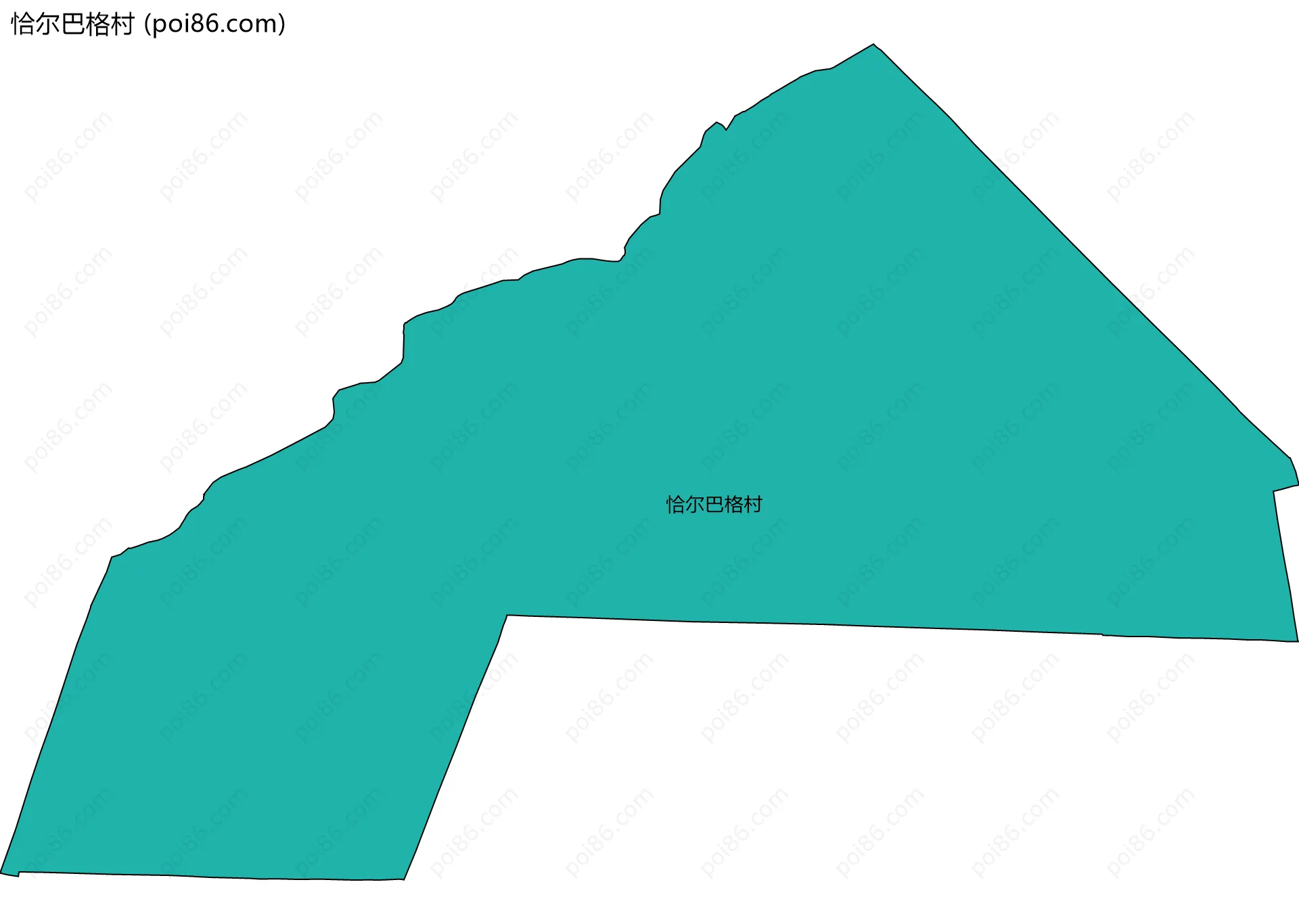 恰尔巴格村边界地图