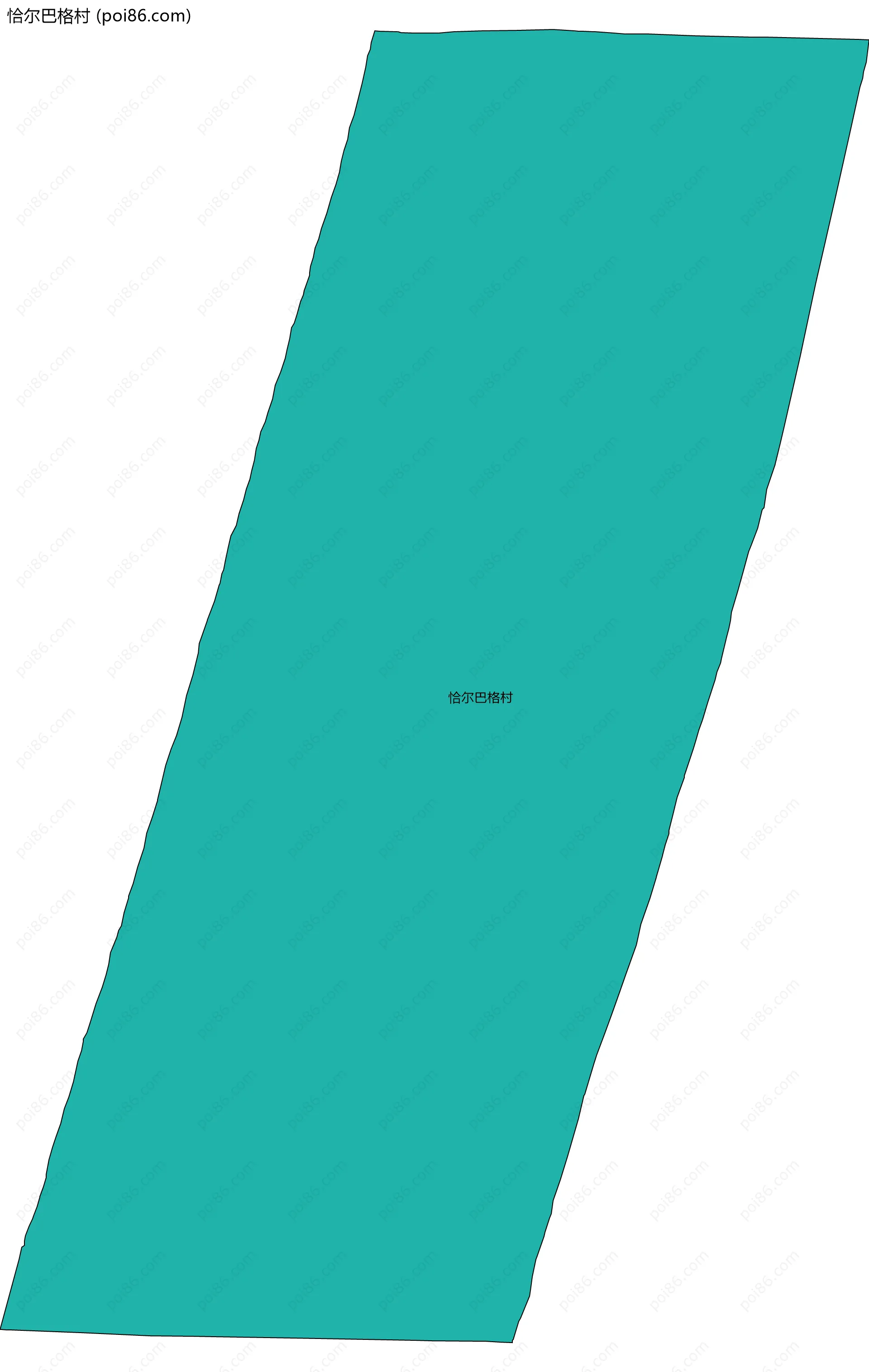 恰尔巴格村边界地图