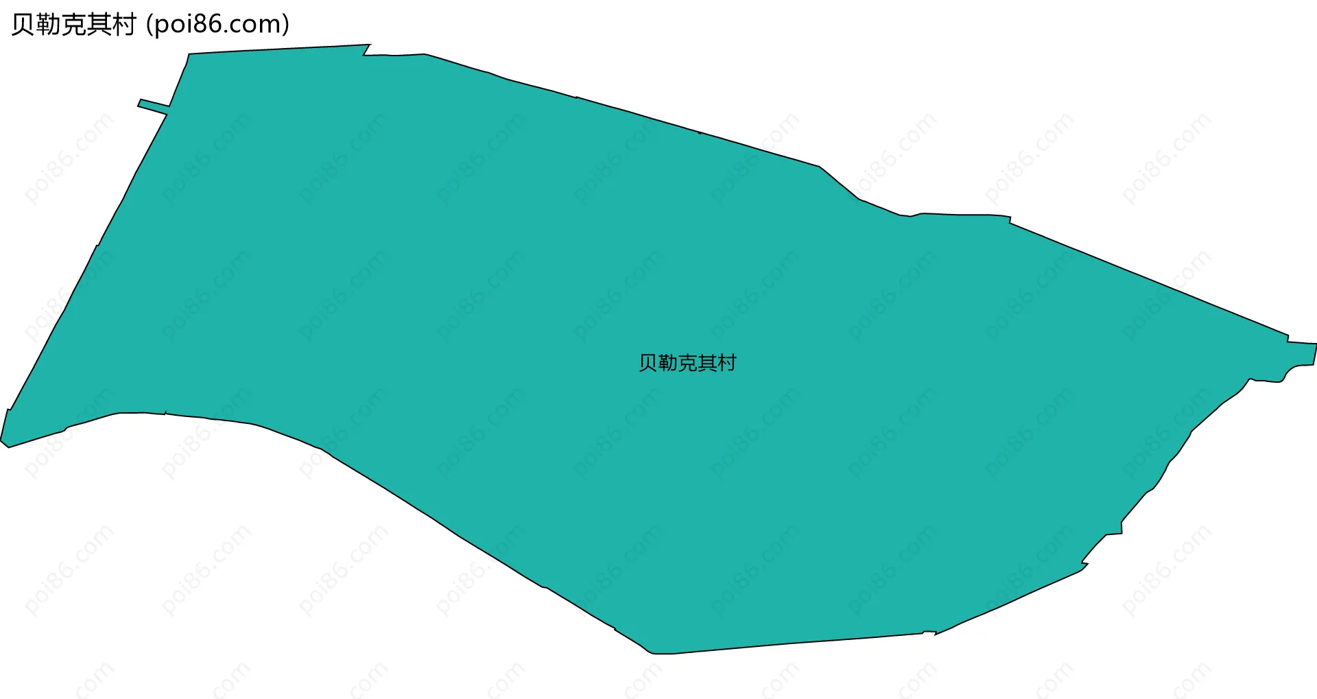 贝勒克其村边界地图