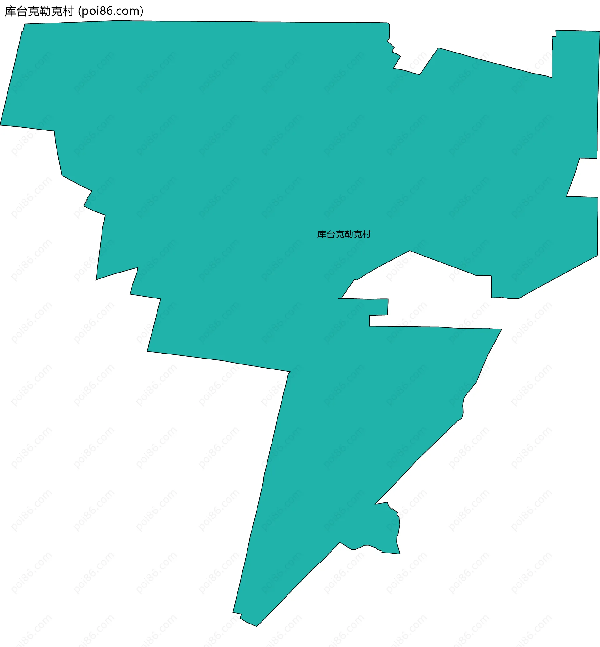 库台克勒克村边界地图