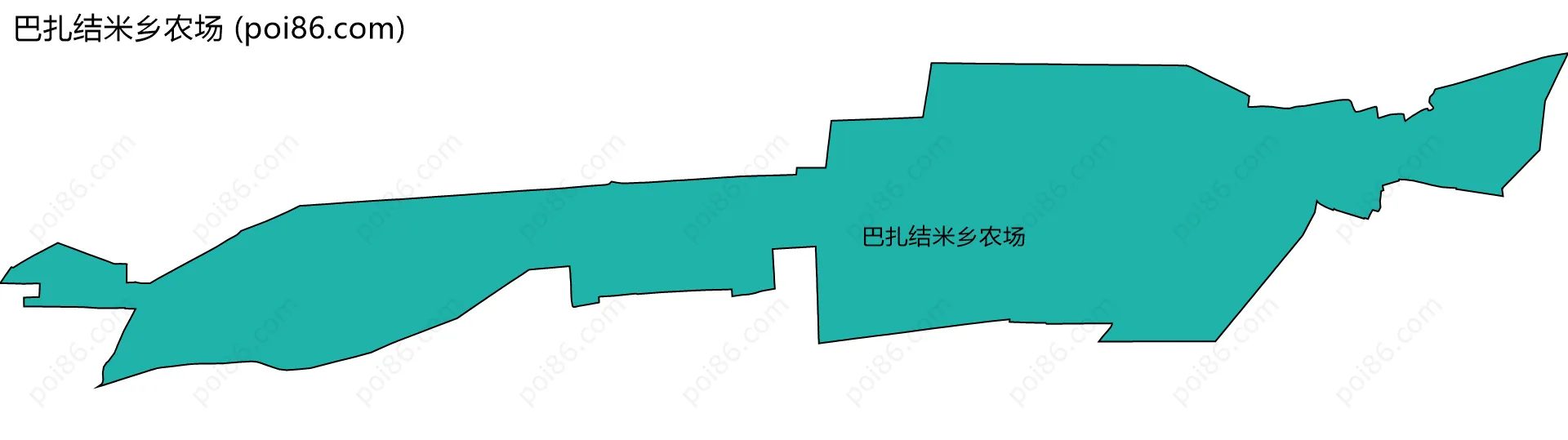 巴扎结米乡农场边界地图