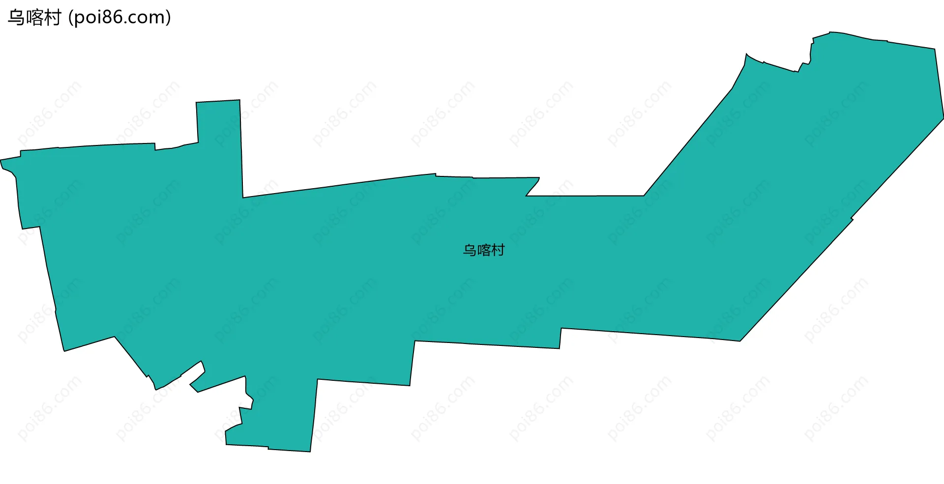 乌喀村边界地图