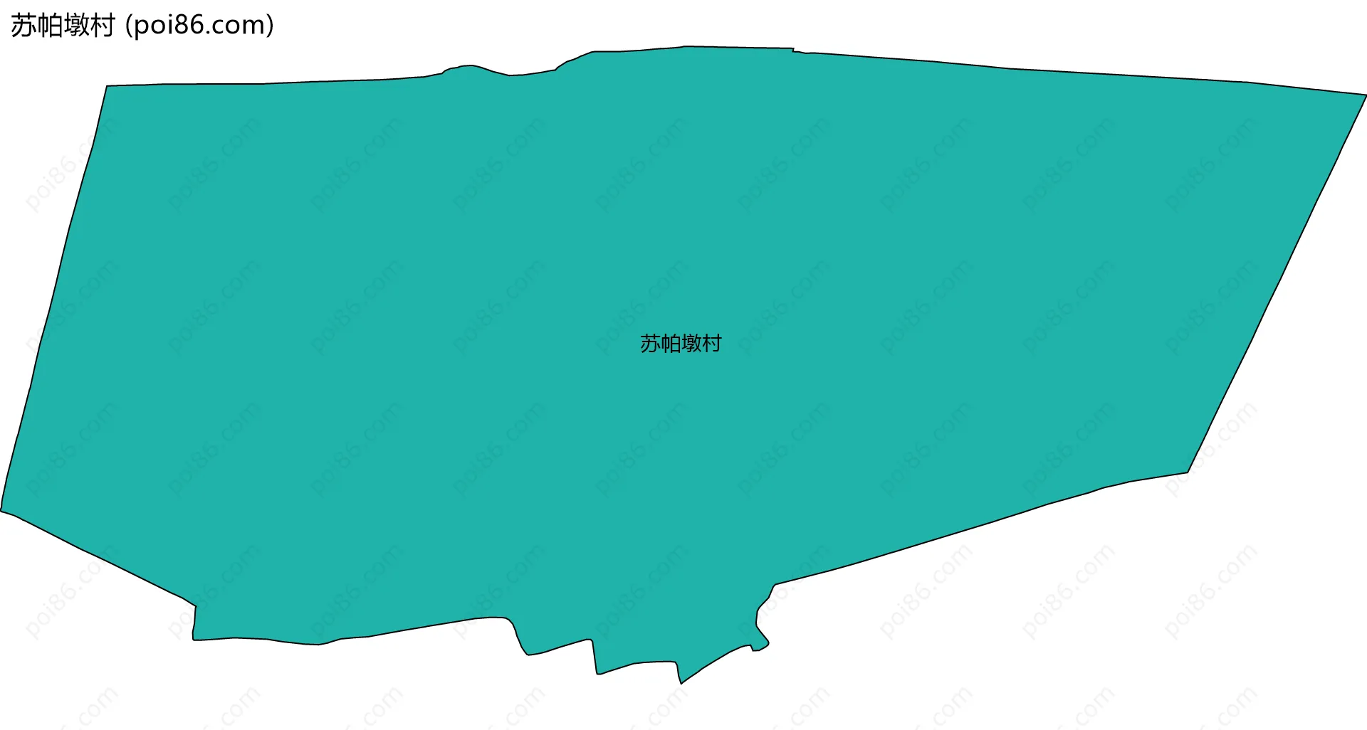 苏帕墩村边界地图