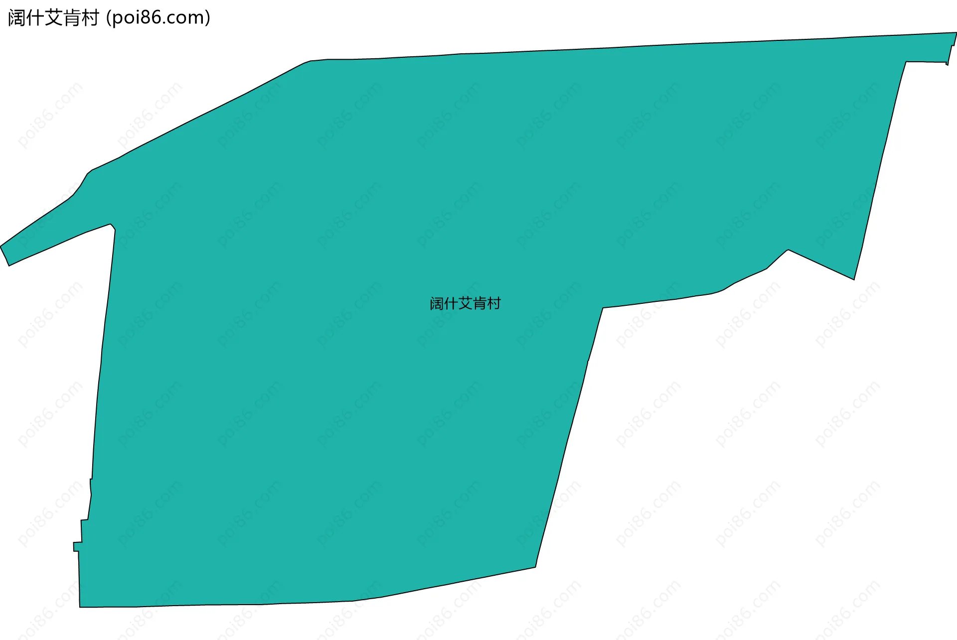阔什艾肯村边界地图