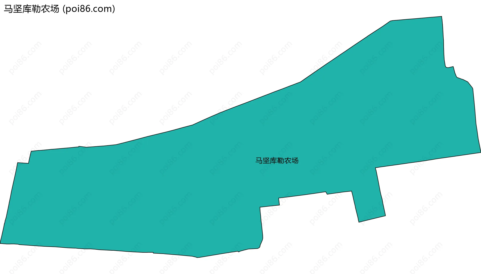 马坚库勒农场边界地图