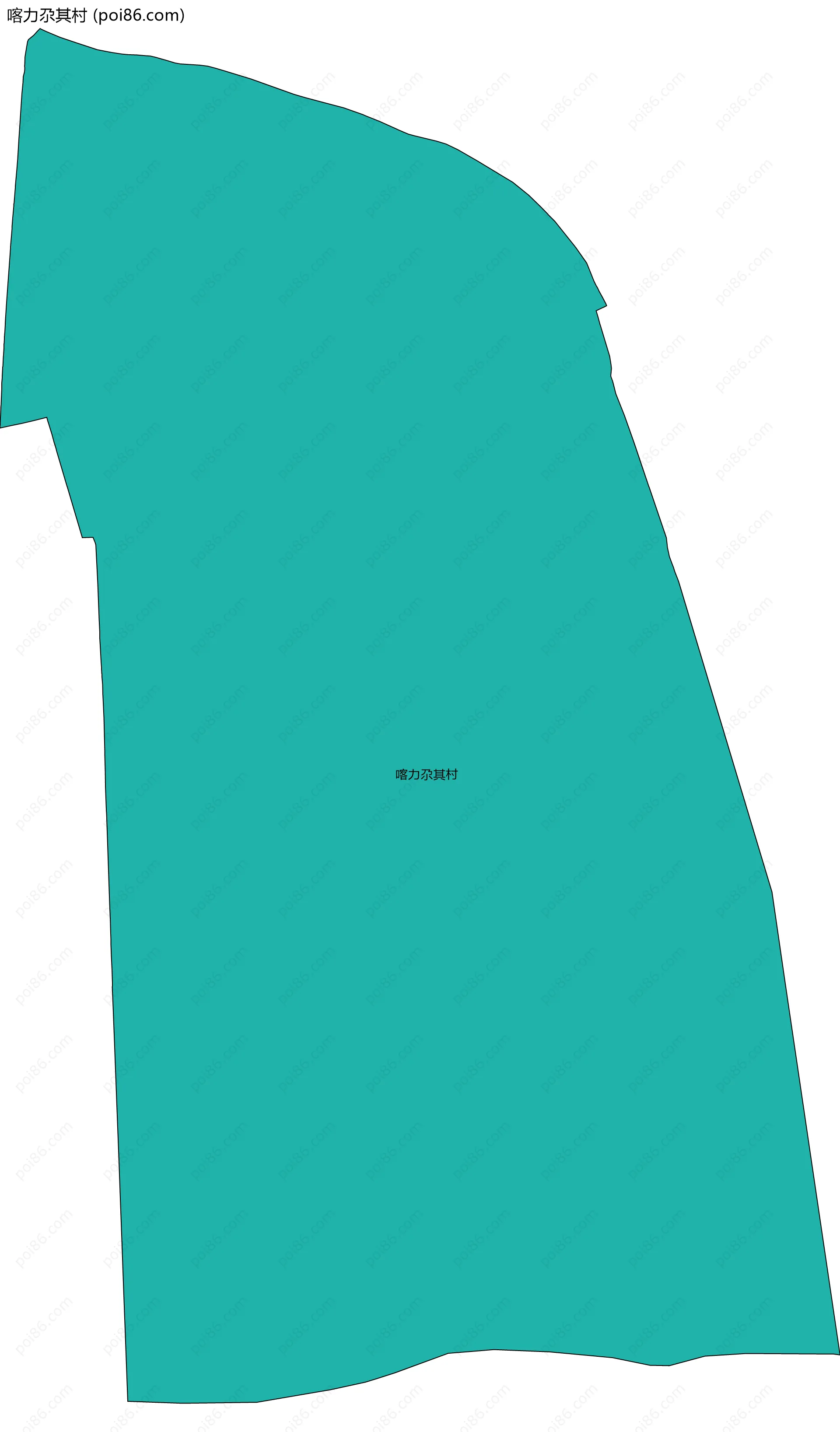 喀力尕其村边界地图