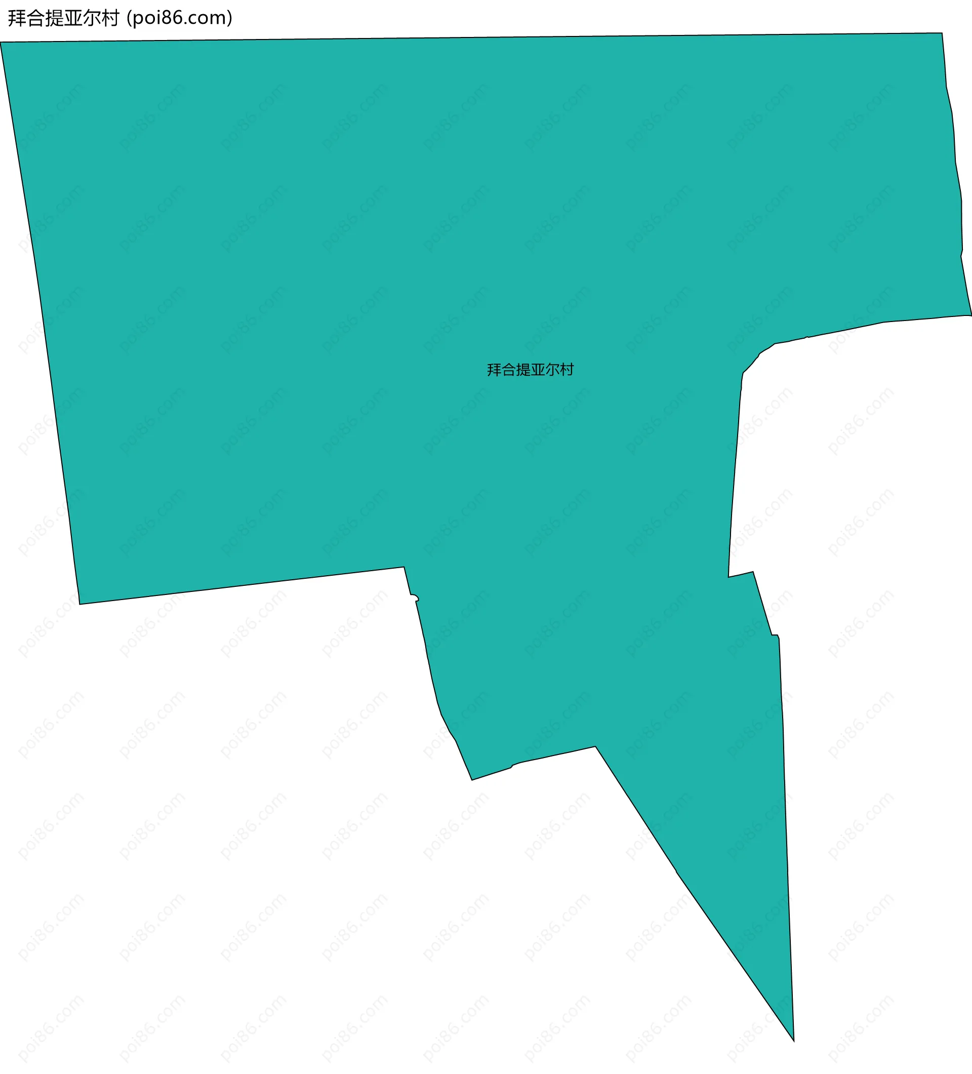 拜合提亚尔村边界地图