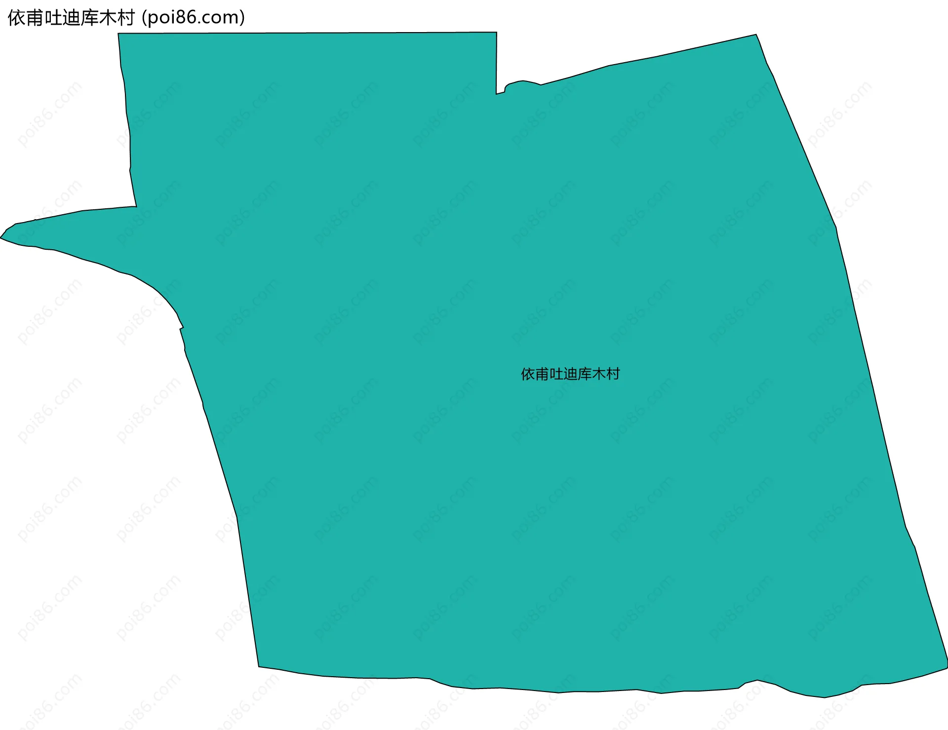 依甫吐迪库木村边界地图