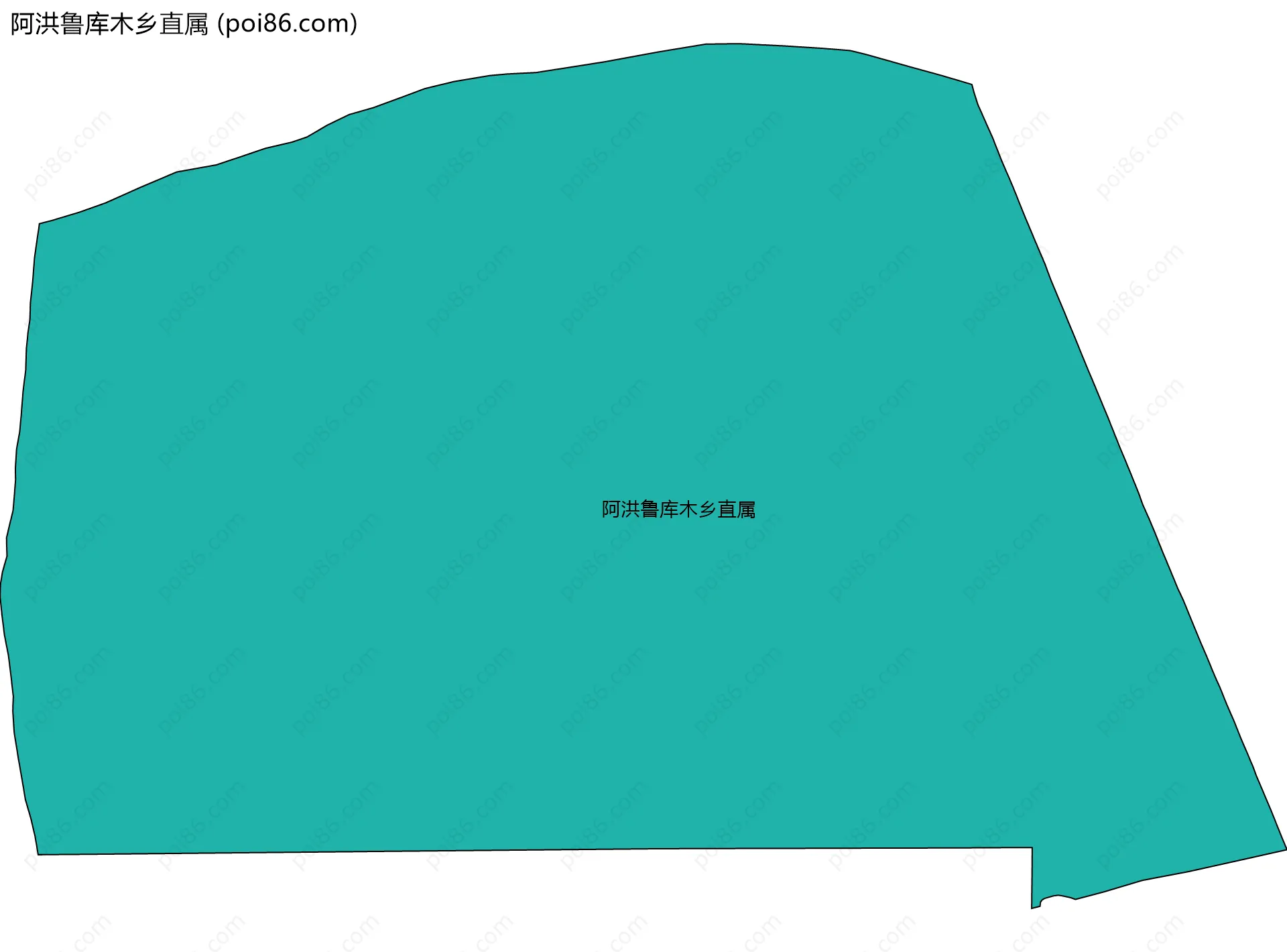 阿洪鲁库木乡直属边界地图