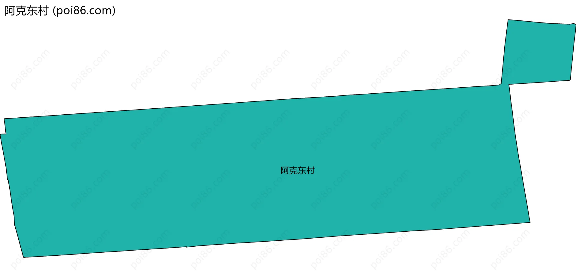 阿克东村边界地图