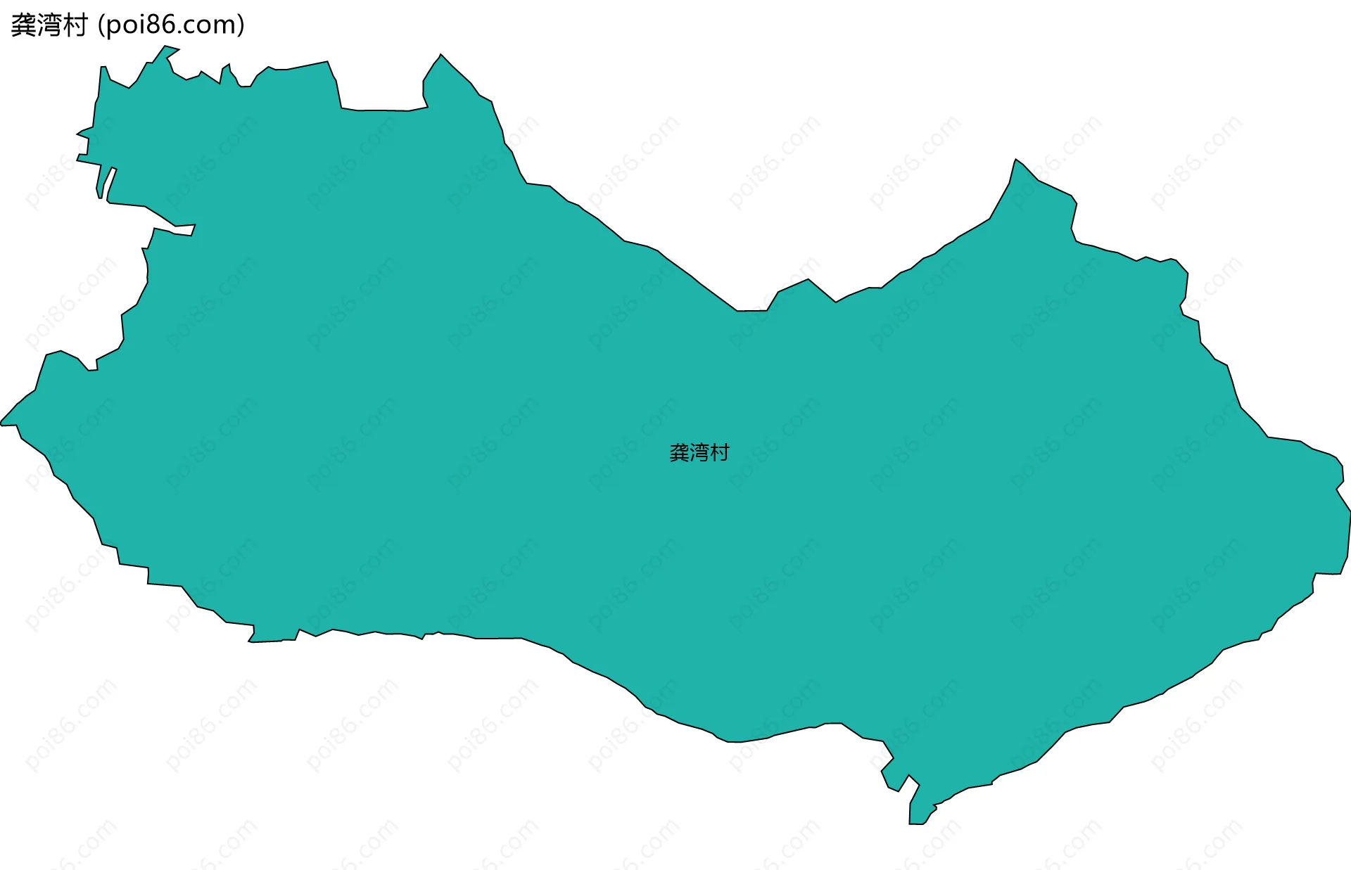 龚湾村边界地图