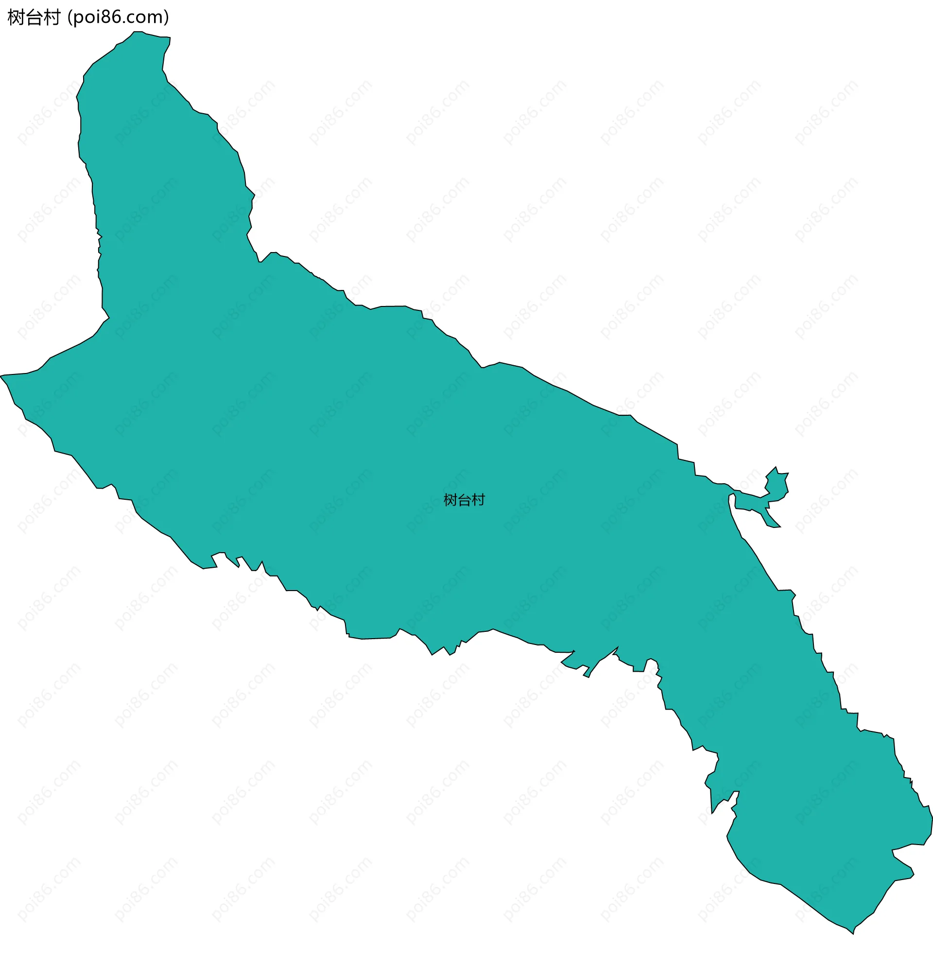 树台村边界地图