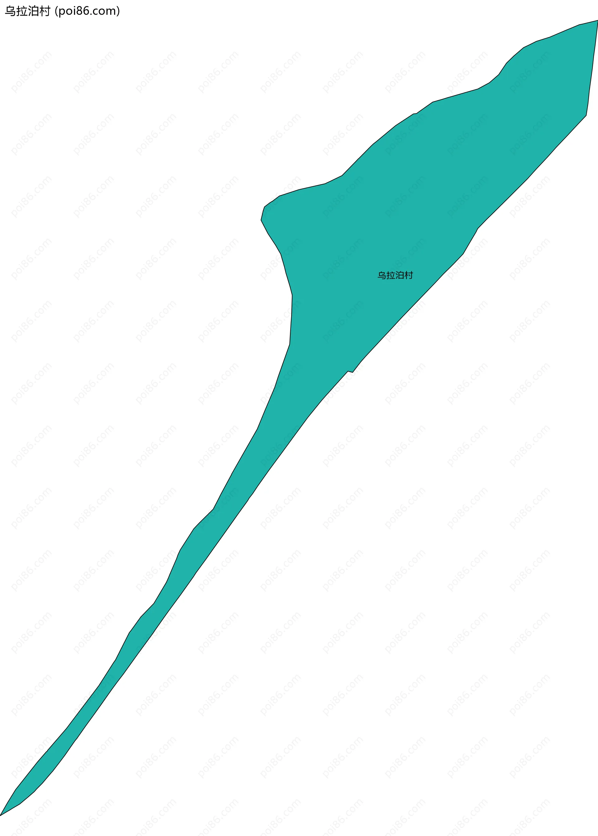 乌拉泊村边界地图