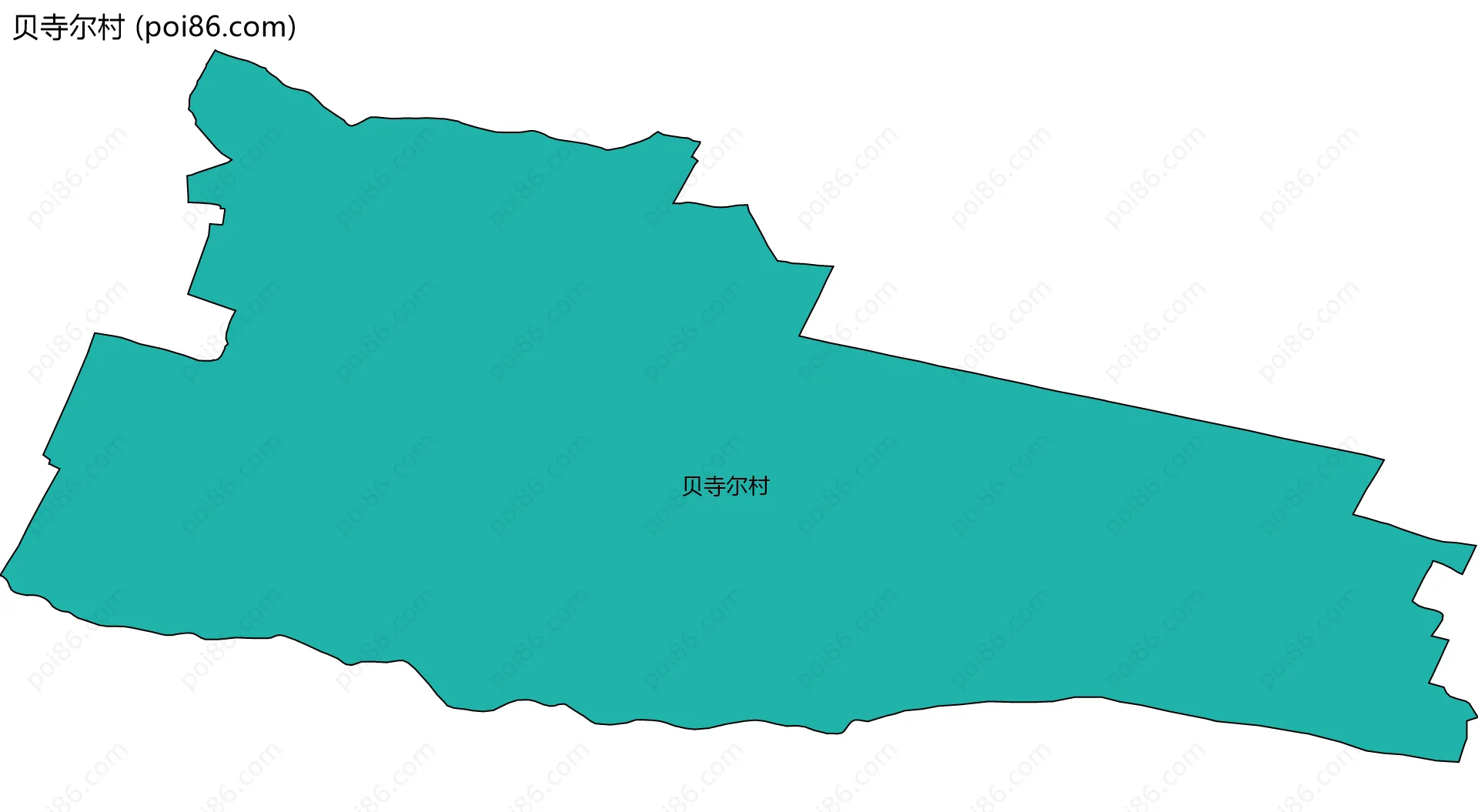 贝寺尔村边界地图