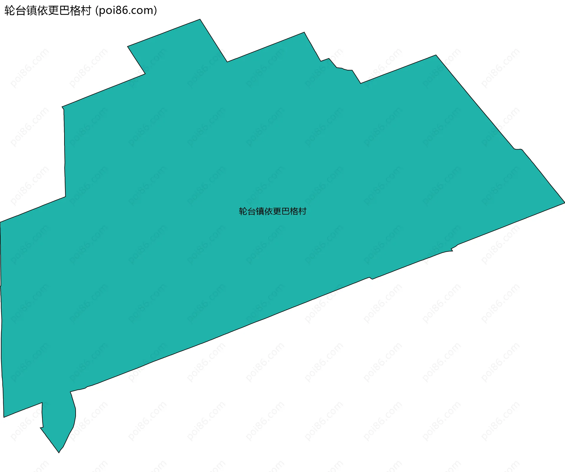 轮台镇依更巴格村边界地图
