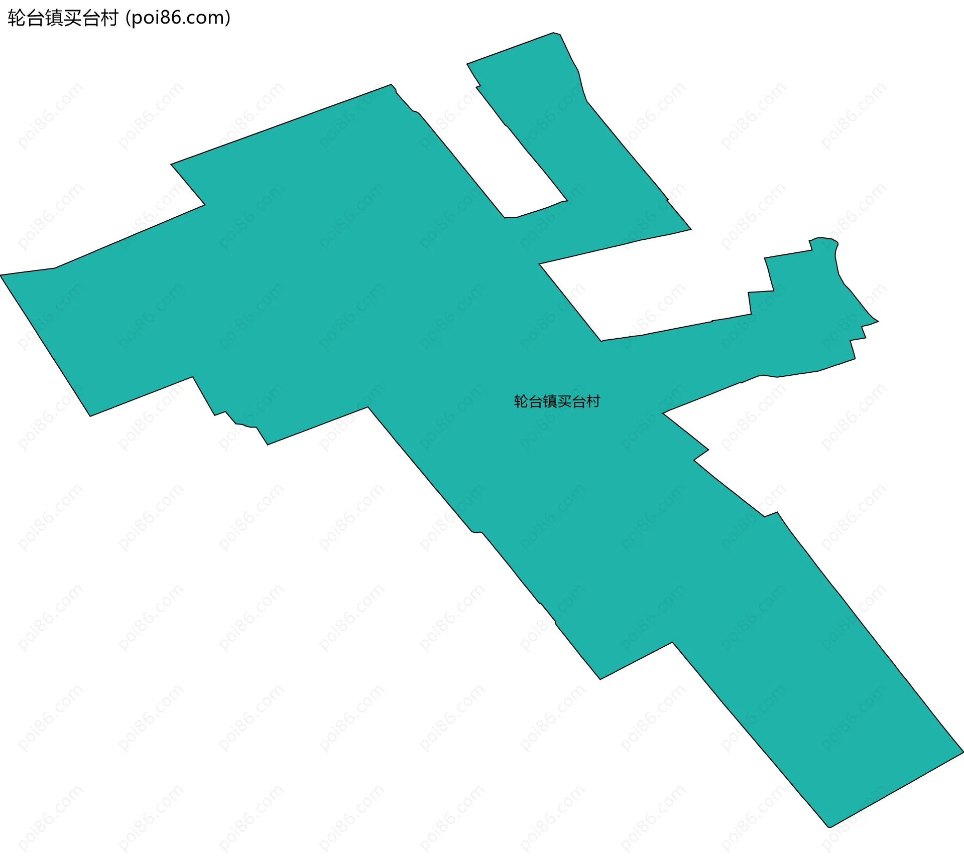 轮台镇买台村边界地图