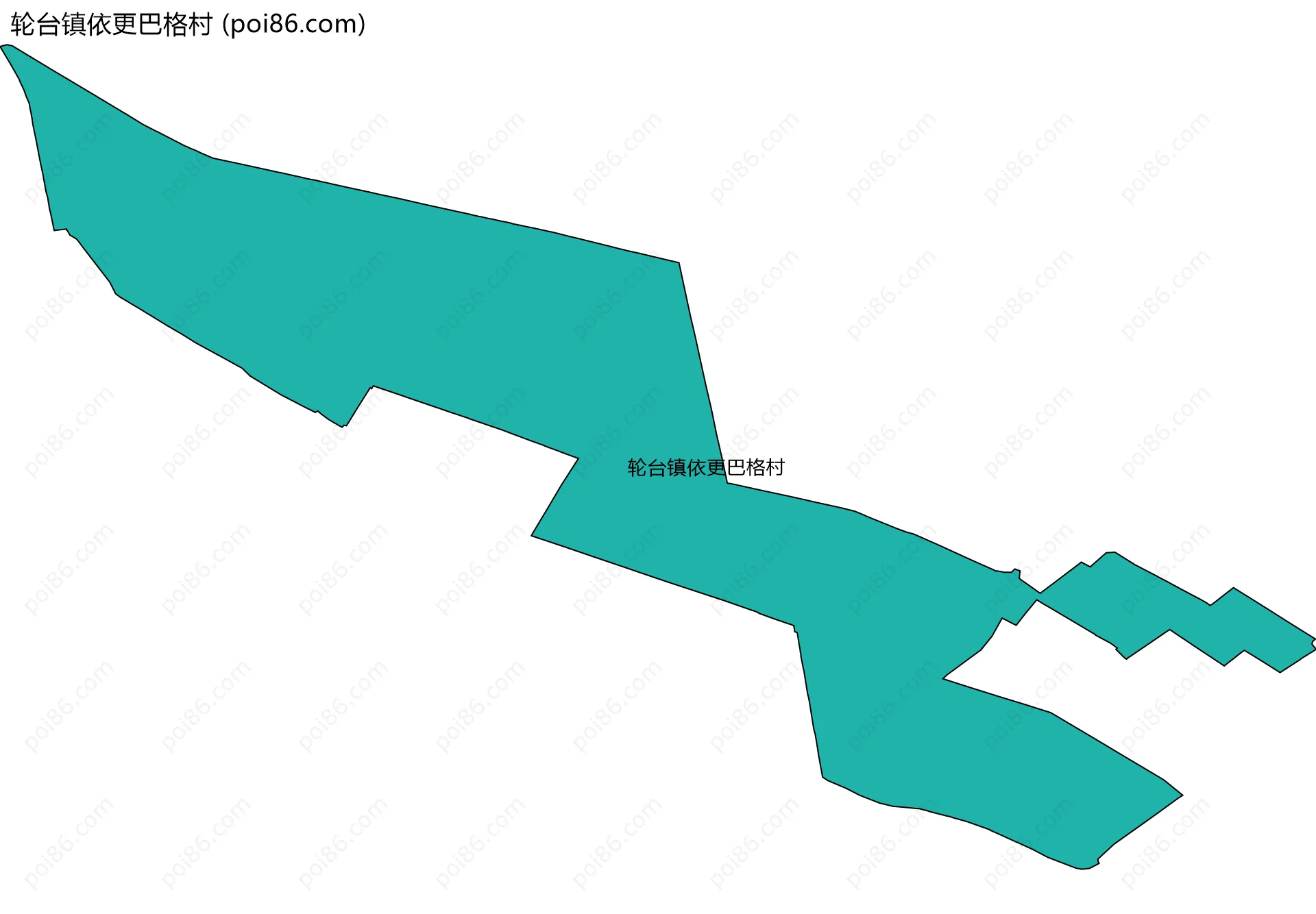 轮台镇依更巴格村边界地图
